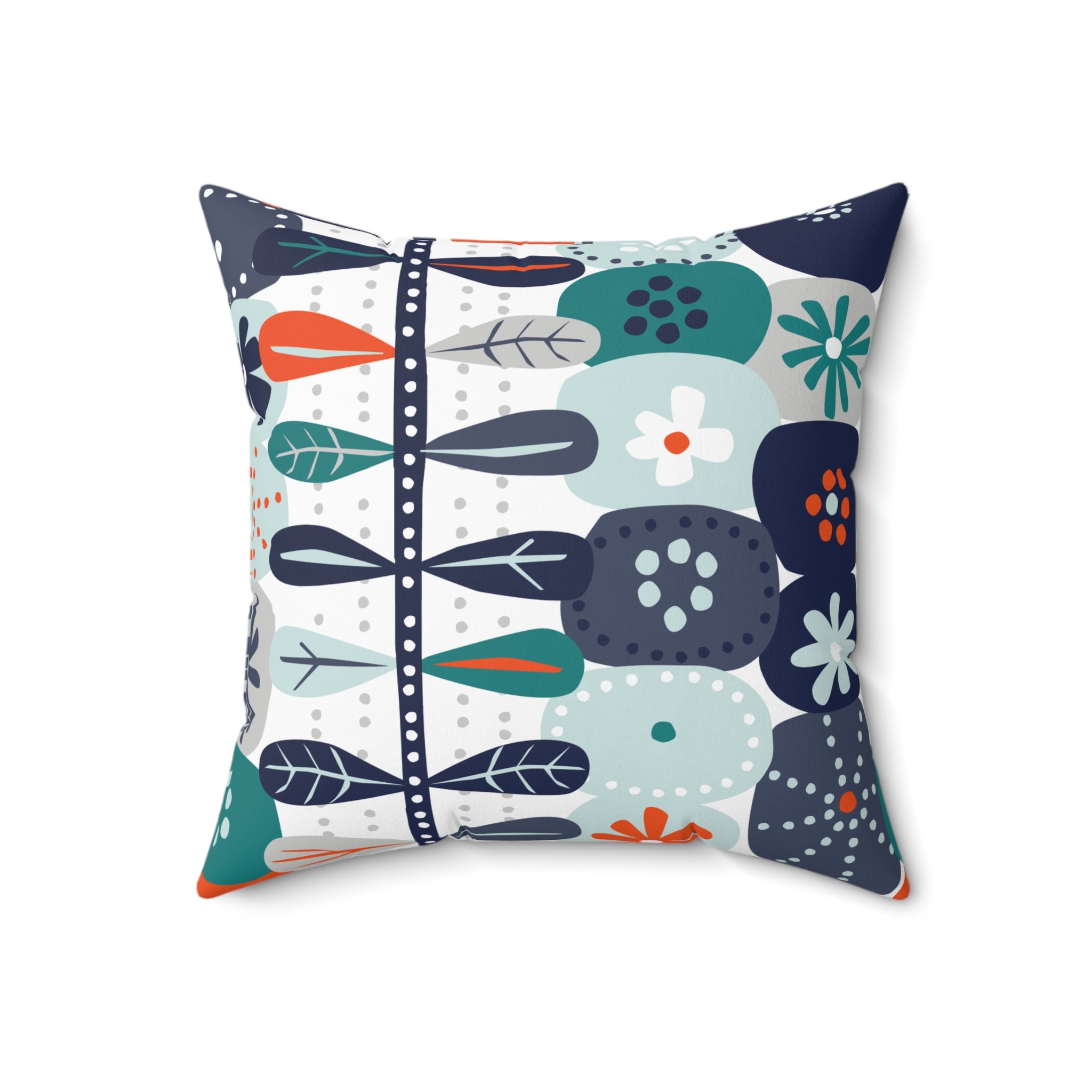 Kate McEnroe New York Scandinavian Hygge Floral Throw Pillow, Danish Modern Mid Century Cushion, Retro Geometric Home AccentThrow Pillows53676440924937614808