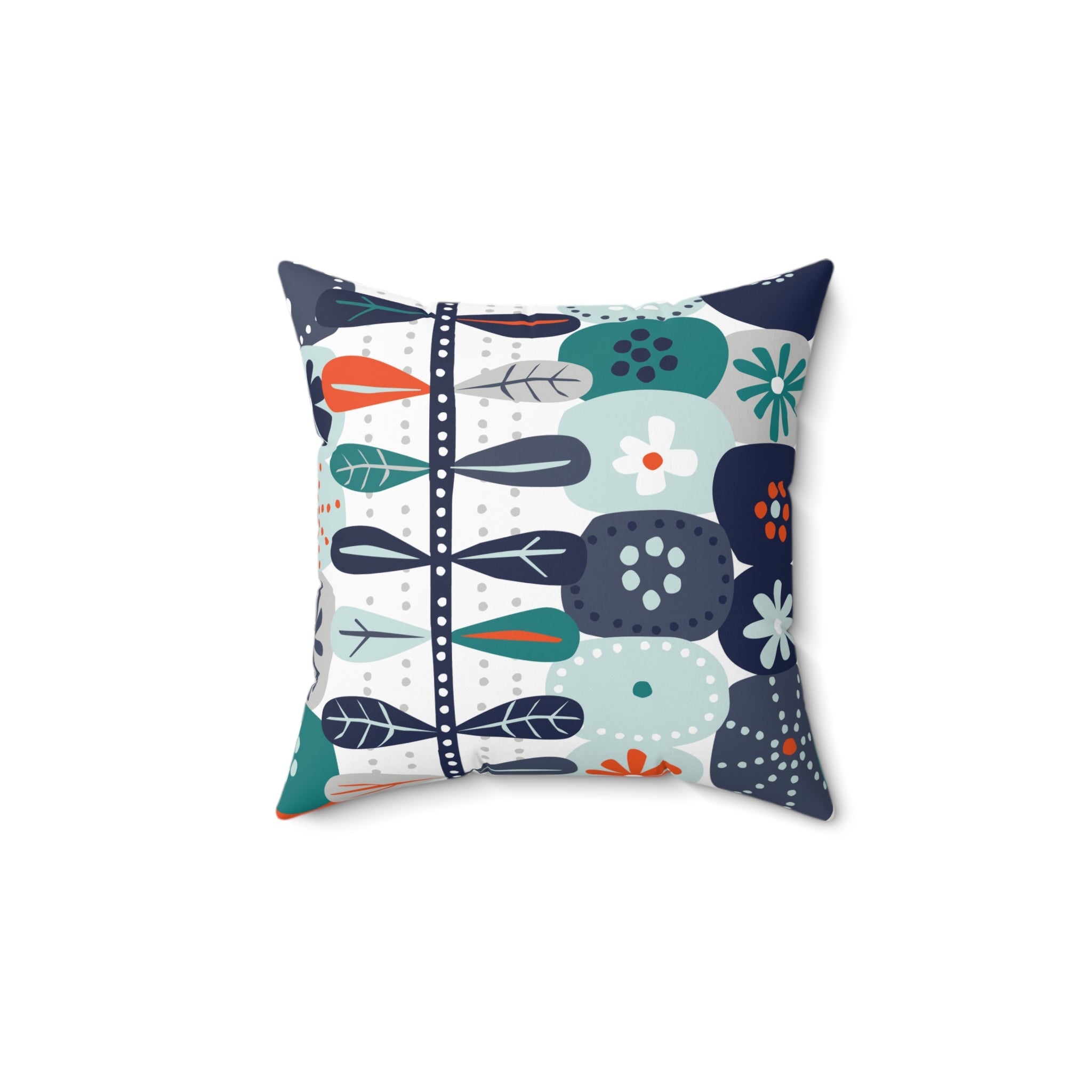 Kate McEnroe New York Scandinavian Hygge Floral Throw Pillow, Danish Modern Mid Century Cushion, Retro Geometric Home AccentThrow Pillows56956401418954916257