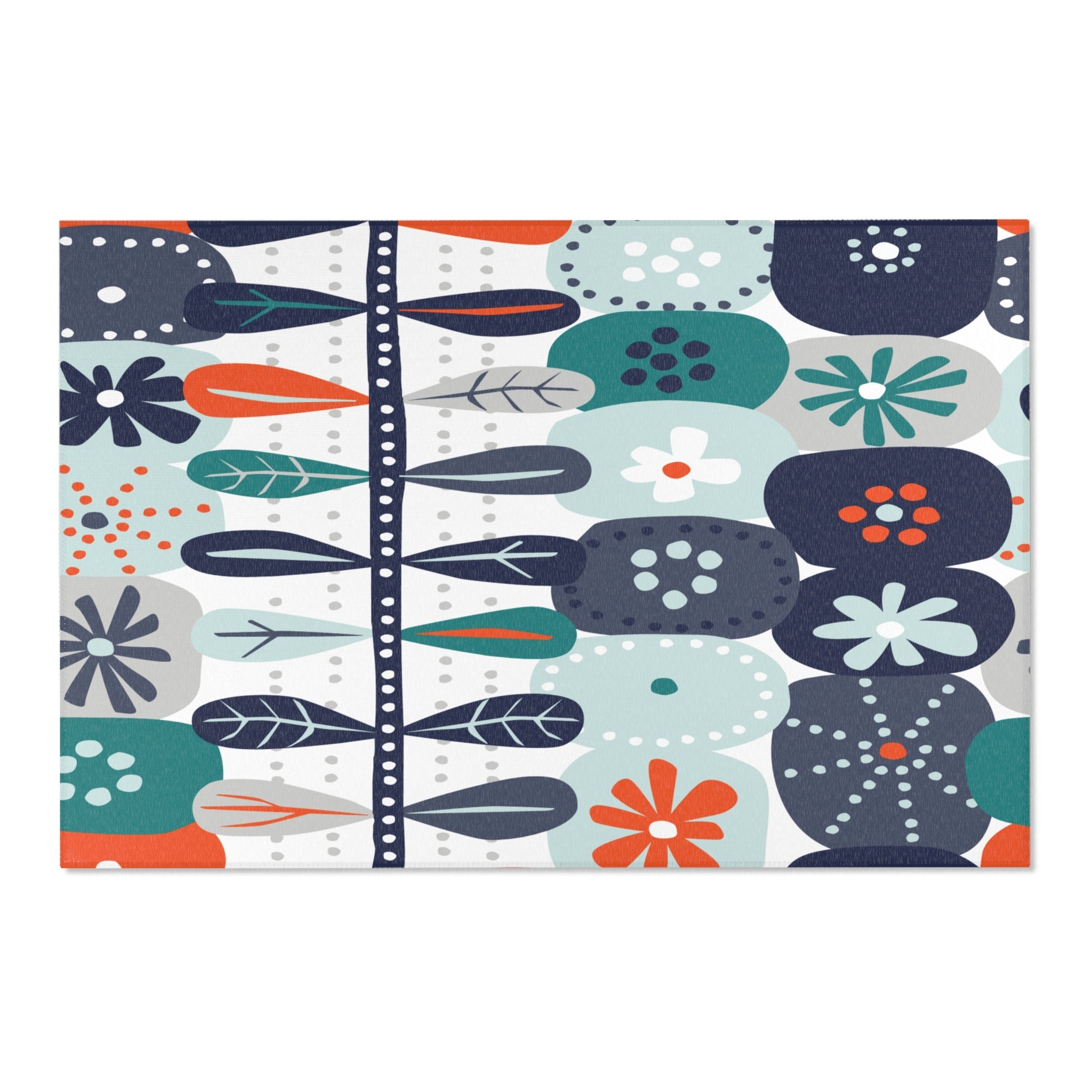 Kate McEnroe New York Scandinavian Hygge Mid Century Floral Area Rug, Danish Modern Retro Geometric CarpetRugs15324672949878764561