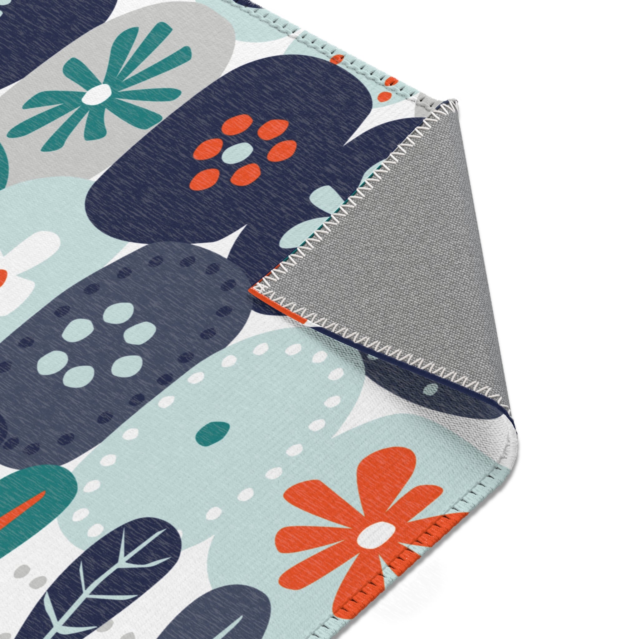 Kate McEnroe New York Scandinavian Hygge Mid Century Floral Area Rug, Danish Modern Retro Geometric CarpetRugs18645182595415721152