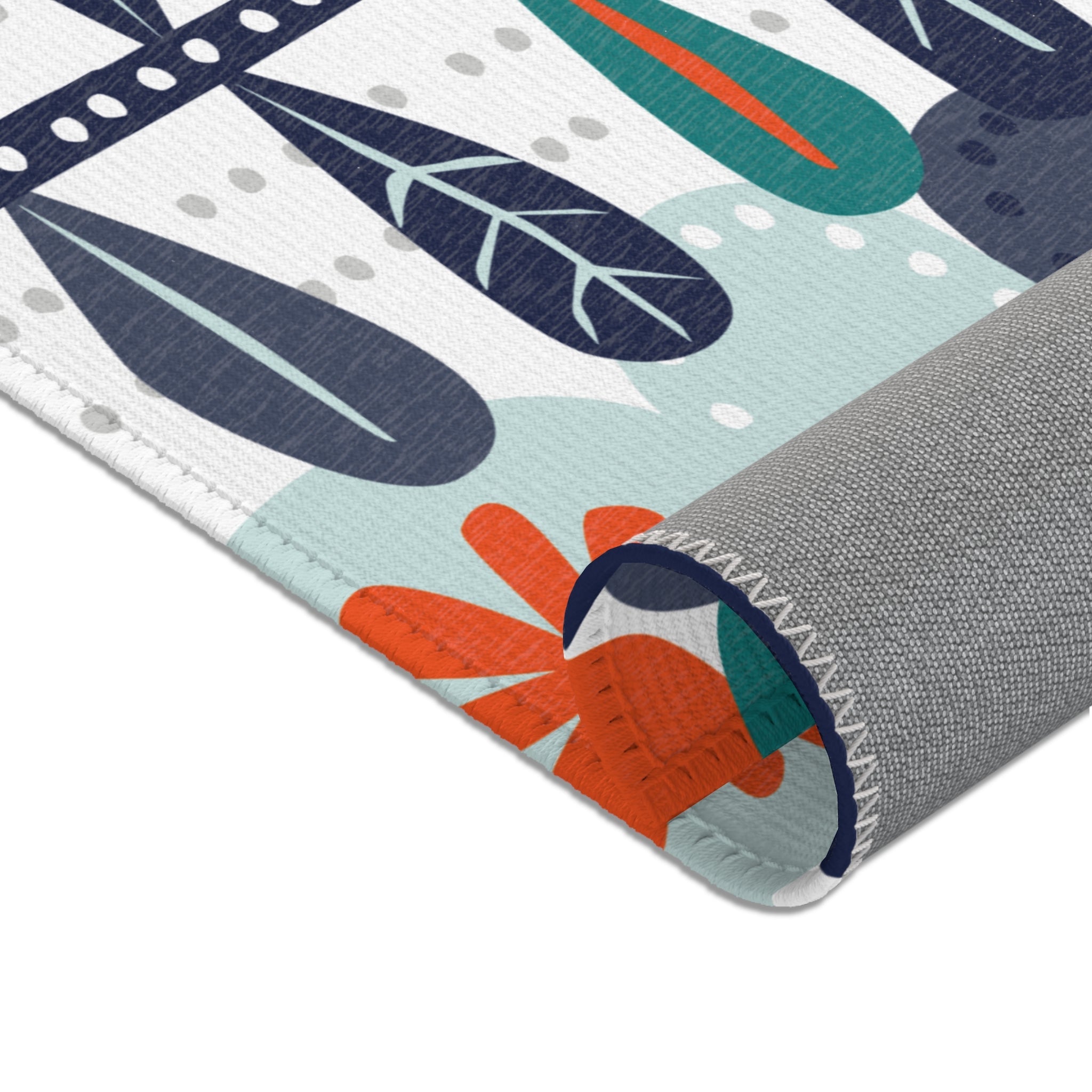 Kate McEnroe New York Scandinavian Hygge Mid Century Floral Area Rug, Danish Modern Retro Geometric CarpetRugs18645182595415721152