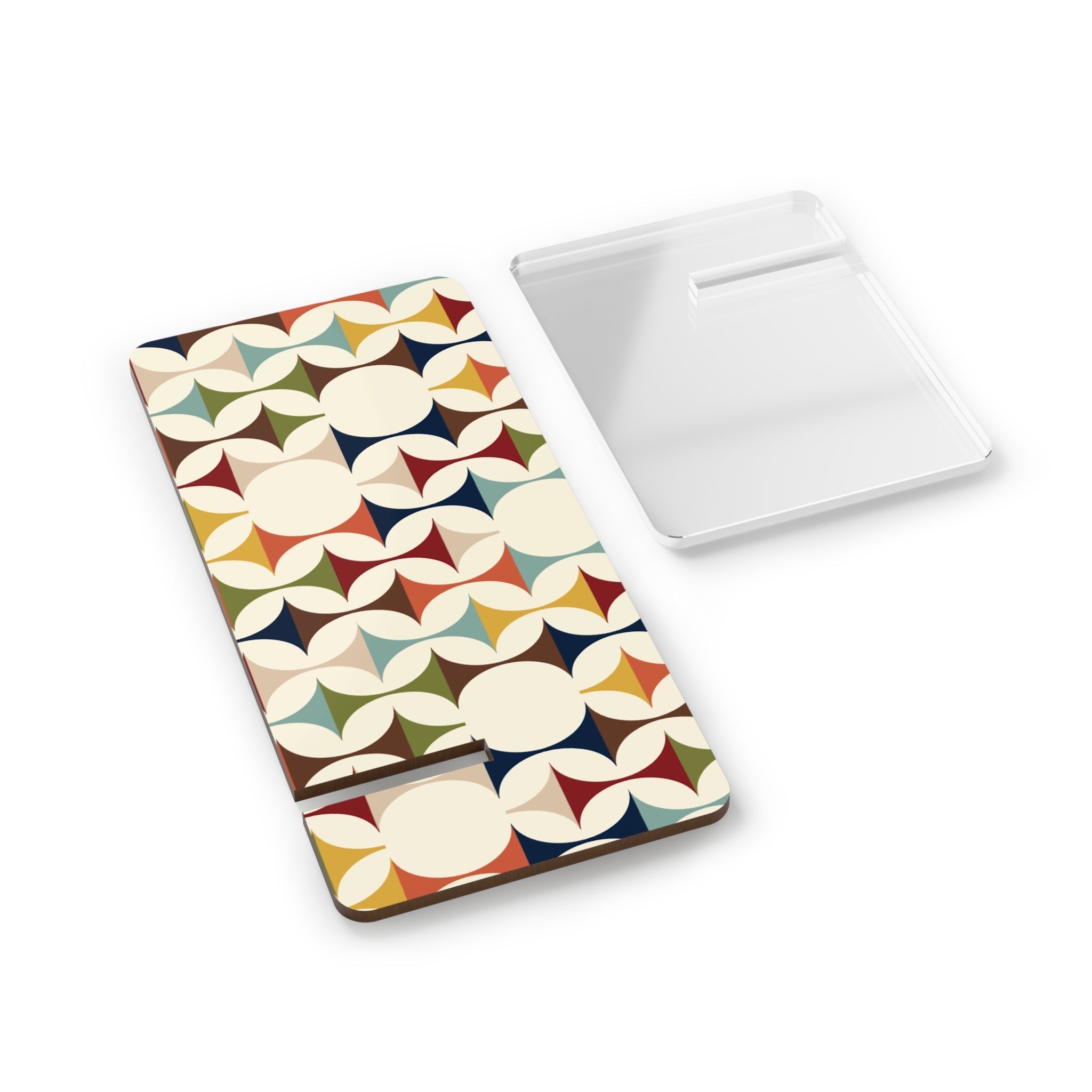 Kate McEnroe New York Scandinavian Mid Century Modern Phone Stand, Retro Geometric Smartphone Holder, Danish Modern MCM Desk AccessoryMobile Phone Stands10012570041630157671