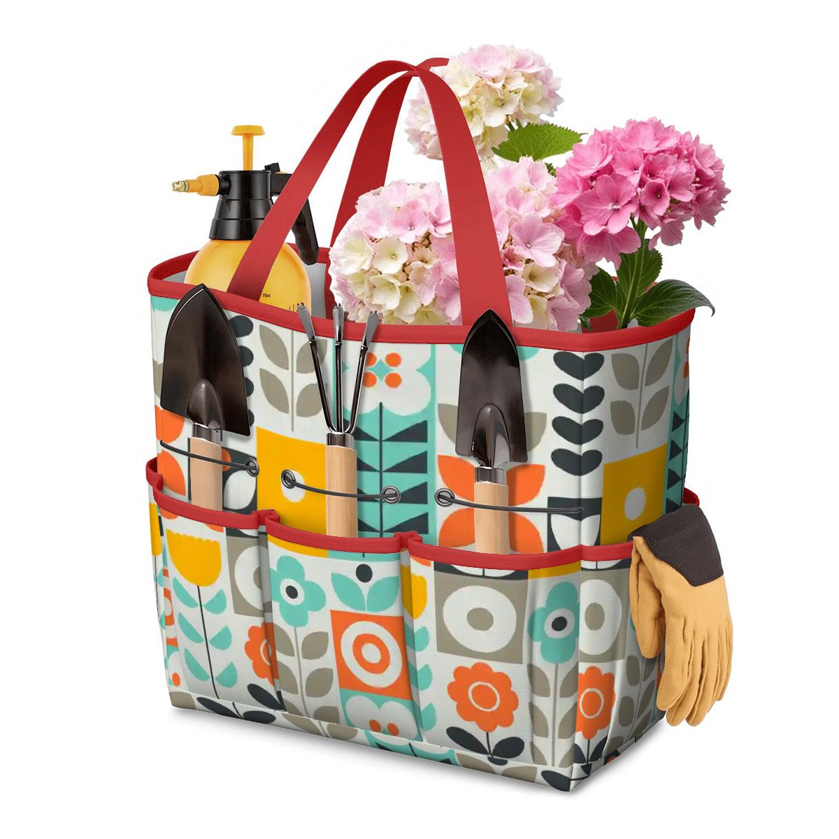 Kate McEnroe New York Scandinavian Mod Floral Mid Century Modern Garden Tool BagGarden Tool Bagg8XgvUCaFu