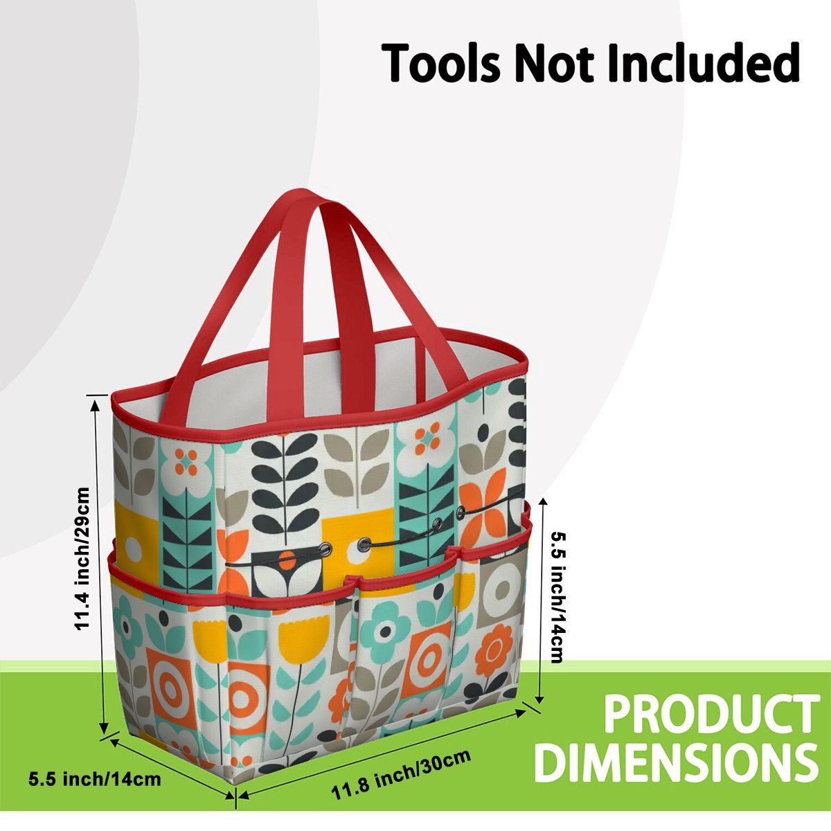 Kate McEnroe New York Scandinavian Mod Floral Mid Century Modern Garden Tool BagGarden Tool BagGUwZMXaOTP