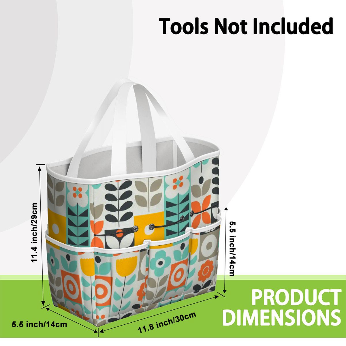 Kate McEnroe New York Scandinavian Mod Floral Mid Century Modern Garden Tool BagGarden Tool BagGUwZMXaOTP