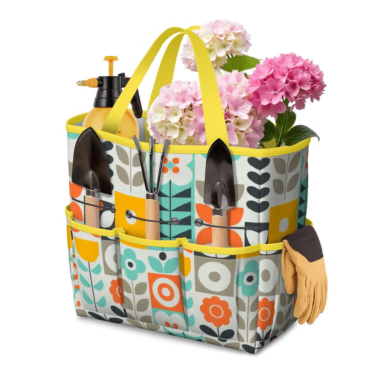 Kate McEnroe New York Scandinavian Mod Floral Mid Century Modern Garden Tool BagGarden Tool BagGUwZMXaOTP