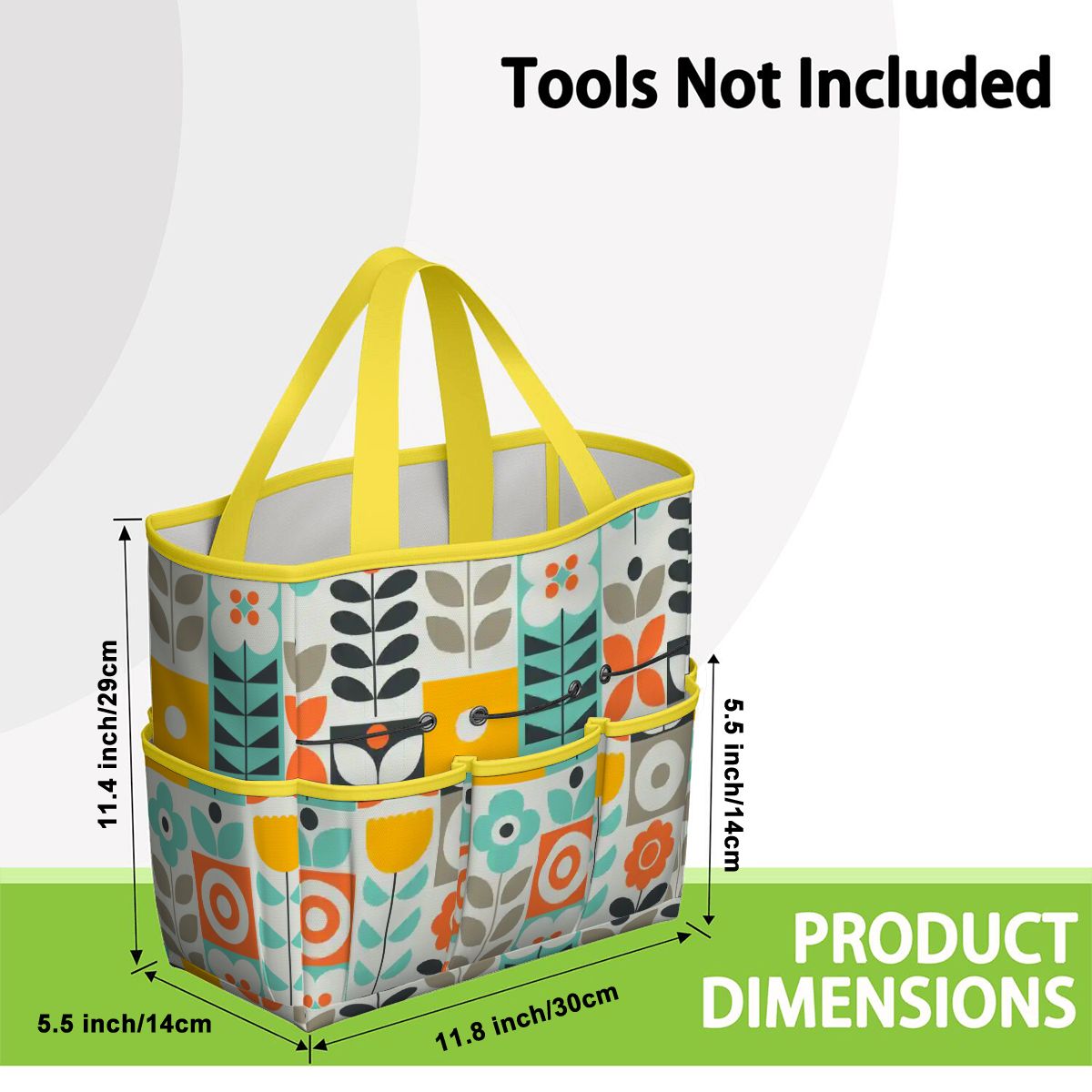 Kate McEnroe New York Scandinavian Mod Floral Mid Century Modern Garden Tool BagGarden Tool BagGUwZMXaOTP