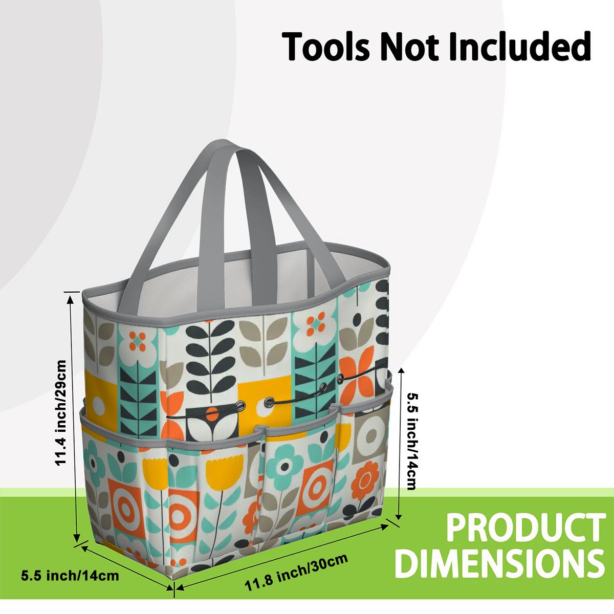 Kate McEnroe New York Scandinavian Mod Floral Mid Century Modern Garden Tool BagGarden Tool BagGUwZMXaOTP