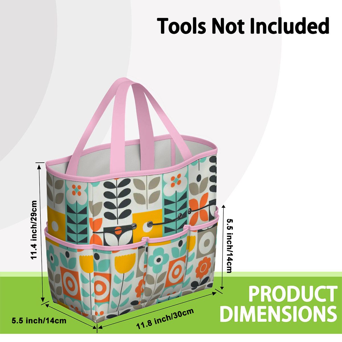 Kate McEnroe New York Scandinavian Mod Floral Mid Century Modern Garden Tool BagGarden Tool BagGUwZMXaOTP