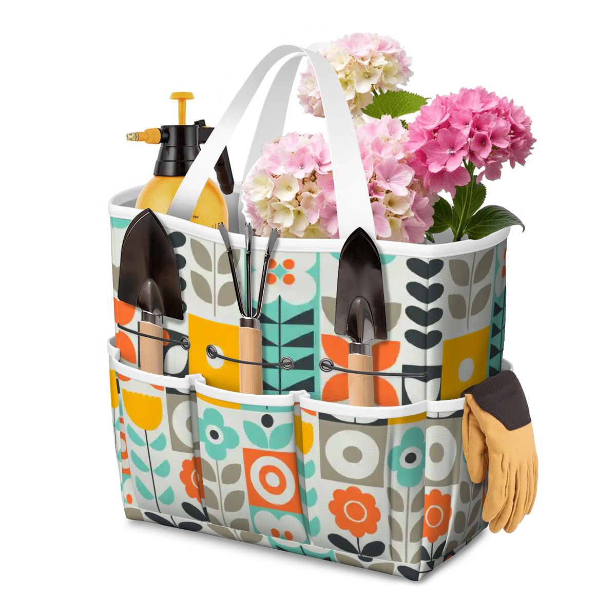 Kate McEnroe New York Scandinavian Mod Floral Mid Century Modern Garden Tool BagGarden Tool Bagod5ONsOAip