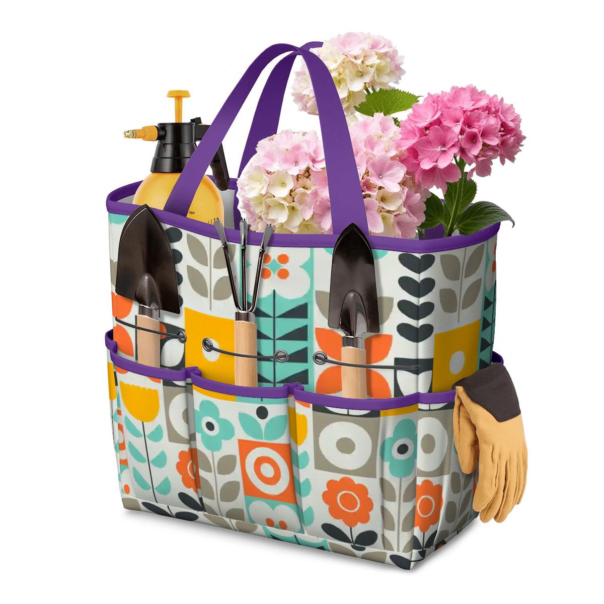 Kate McEnroe New York Scandinavian Mod Floral Mid Century Modern Garden Tool BagGarden Tool BagPcU9n5FsFn
