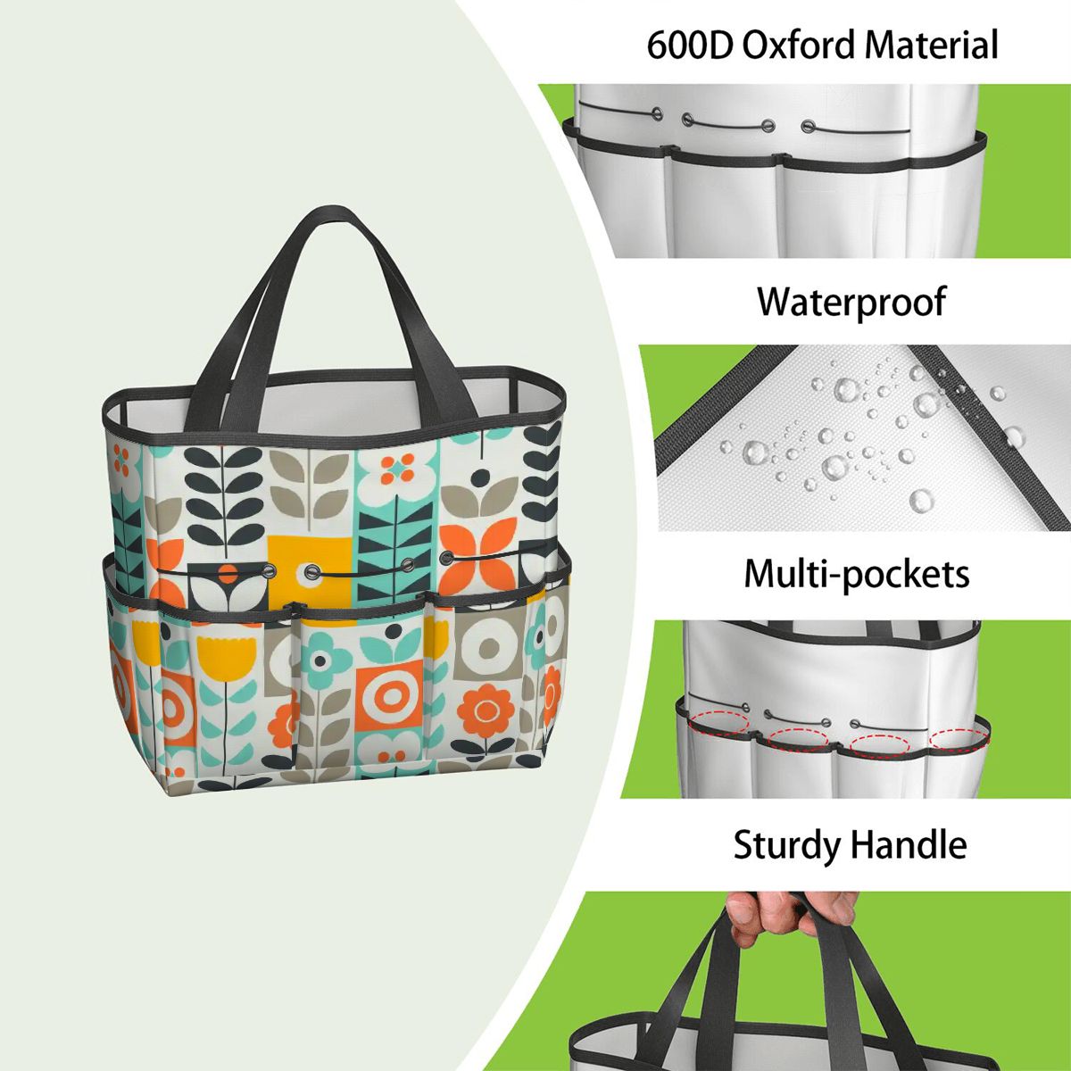 Kate McEnroe New York Scandinavian Mod Floral Mid Century Modern Garden Tool BagGarden Tool BagQSsLPvoJeB