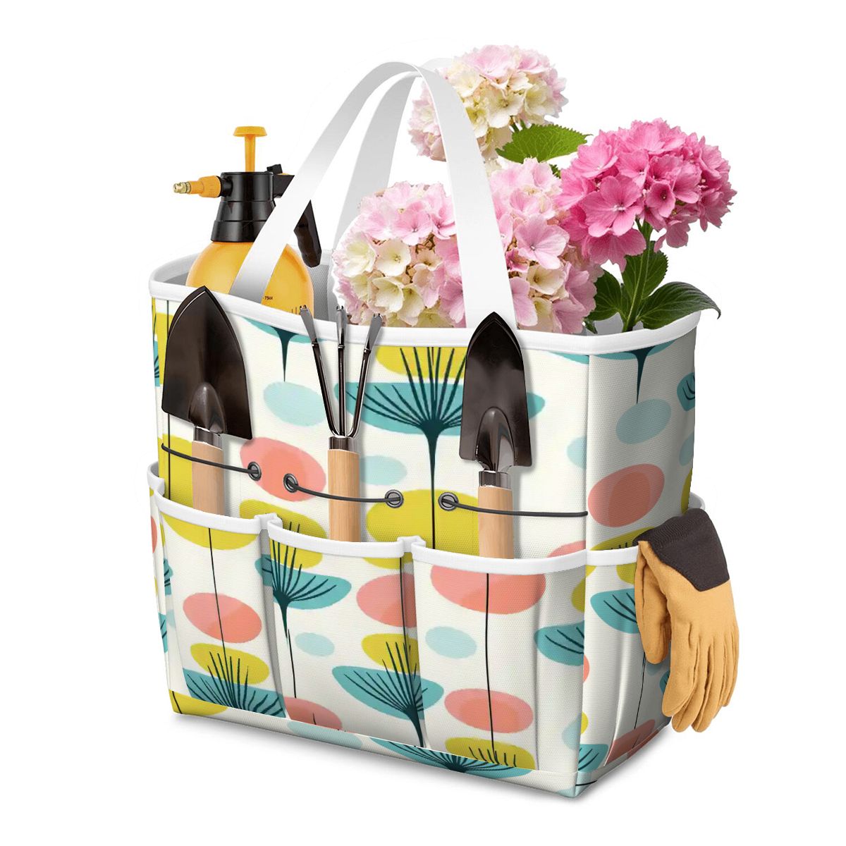 Kate McEnroe New York Scandinavian Modern Abstract Floral Mid Century Garden Tool BagGarden Tool BagBjFQqeg3Tn