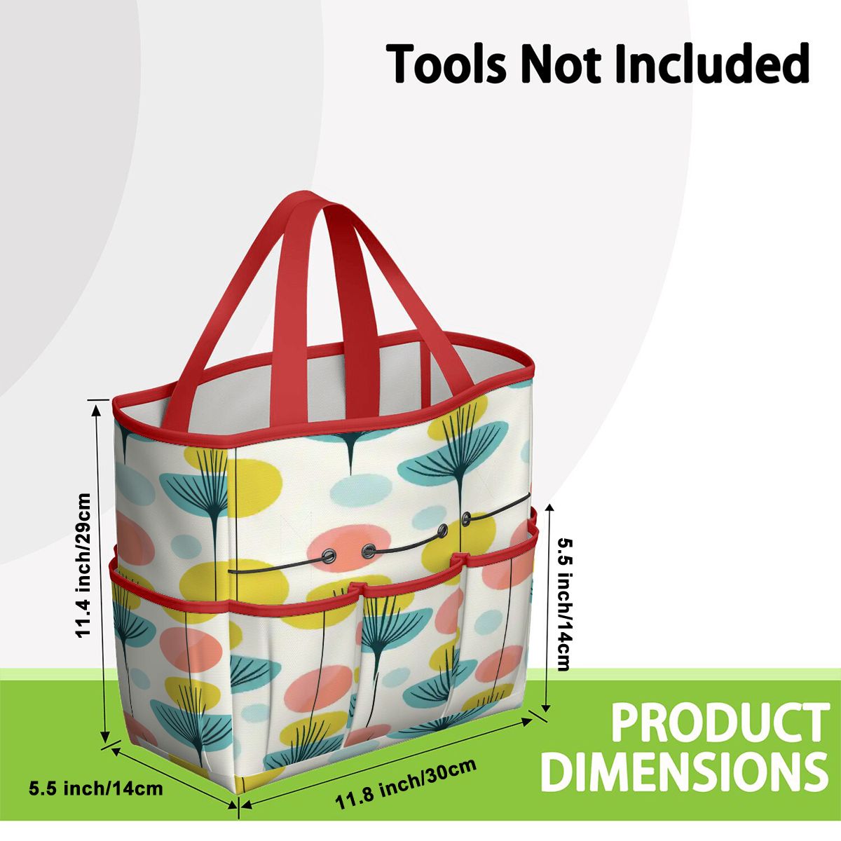 Kate McEnroe New York Scandinavian Modern Abstract Floral Mid Century Garden Tool BagGarden Tool BageOUO4un0lx