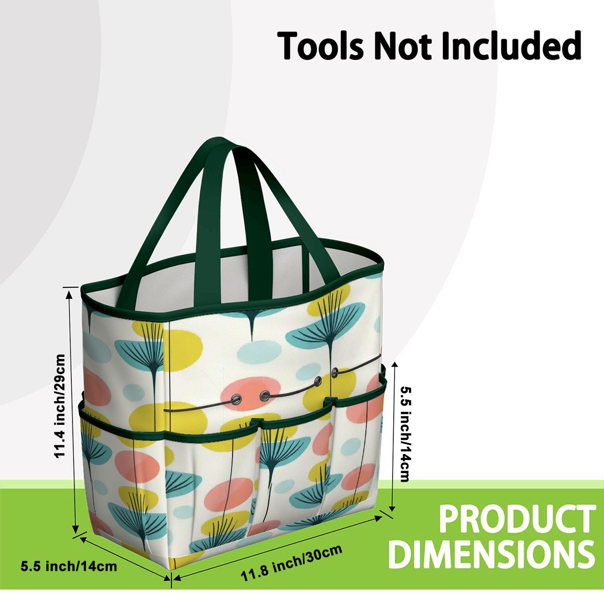 Kate McEnroe New York Scandinavian Modern Abstract Floral Mid Century Garden Tool BagGarden Tool BageOUO4un0lx