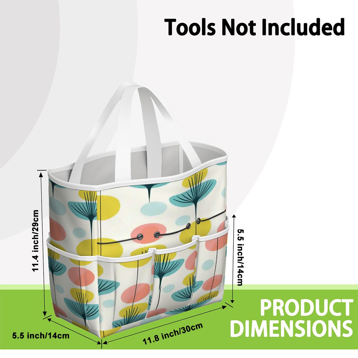 Kate McEnroe New York Scandinavian Modern Abstract Floral Mid Century Garden Tool BagGarden Tool BageOUO4un0lx