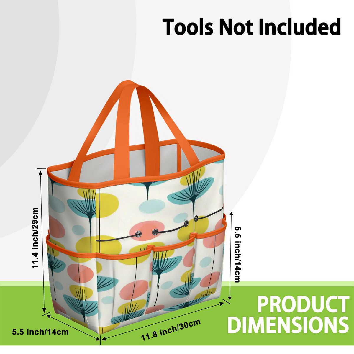 Kate McEnroe New York Scandinavian Modern Abstract Floral Mid Century Garden Tool BagGarden Tool BageOUO4un0lx