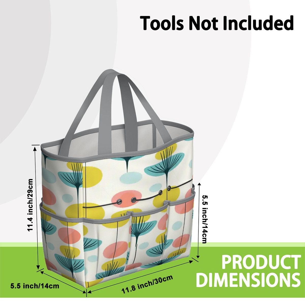 Kate McEnroe New York Scandinavian Modern Abstract Floral Mid Century Garden Tool BagGarden Tool BageOUO4un0lx