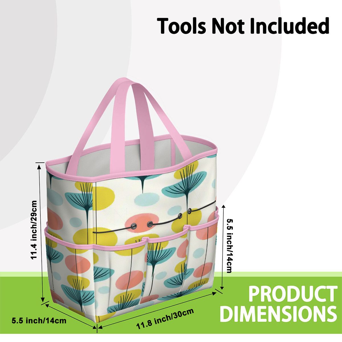 Kate McEnroe New York Scandinavian Modern Abstract Floral Mid Century Garden Tool BagGarden Tool BageOUO4un0lx