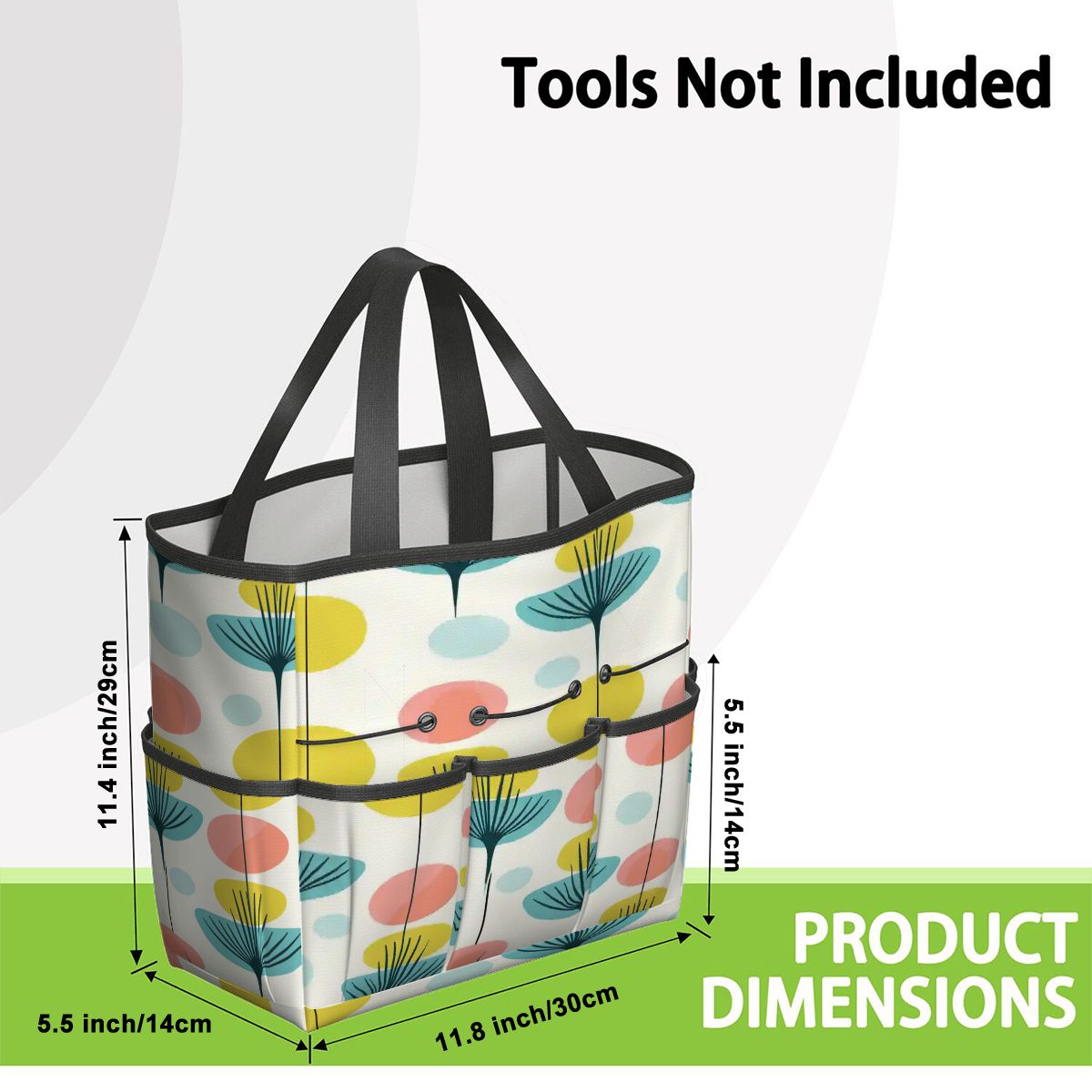 Kate McEnroe New York Scandinavian Modern Abstract Floral Mid Century Garden Tool BagGarden Tool BagfL248CVE9A