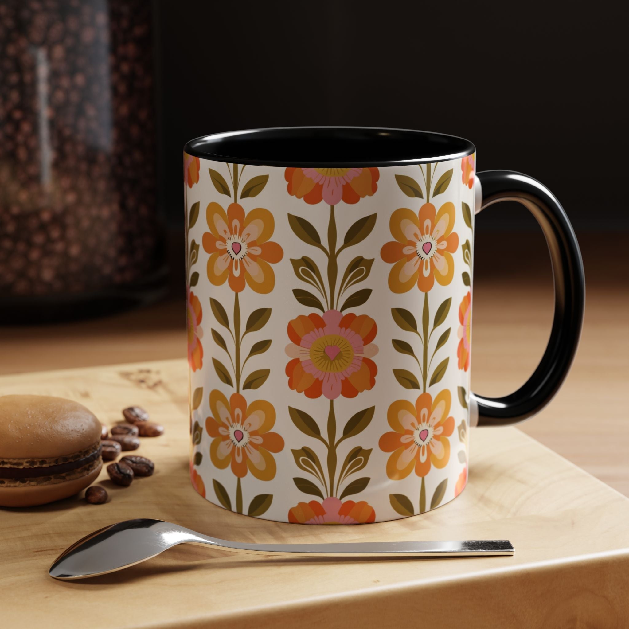 Kate McEnroe New York Scandinavian Modern Danish Floral Accent Coffee MugMugs13599008009000339597