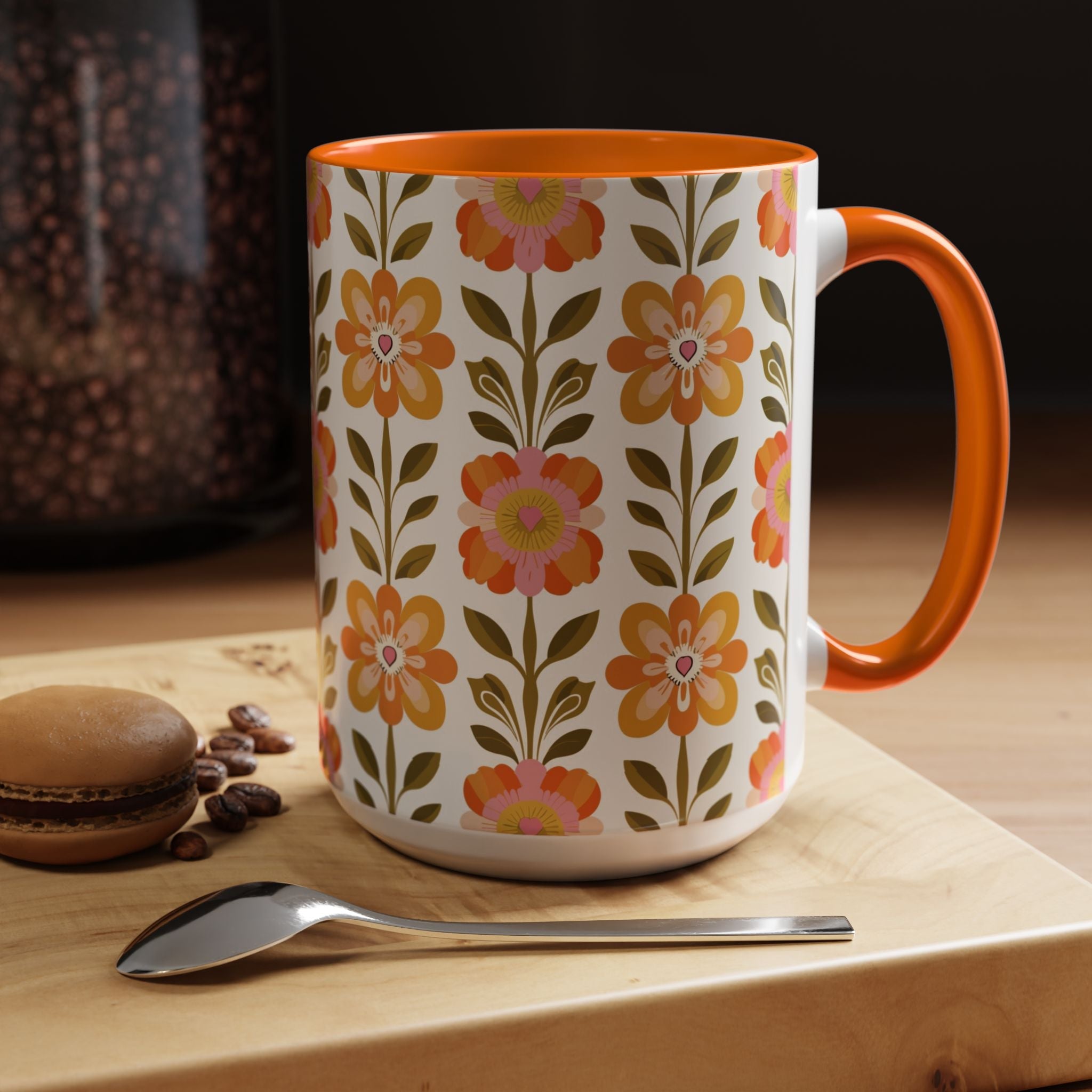 Kate McEnroe New York Scandinavian Modern Danish Floral Accent Coffee MugMugs25032127621192560114