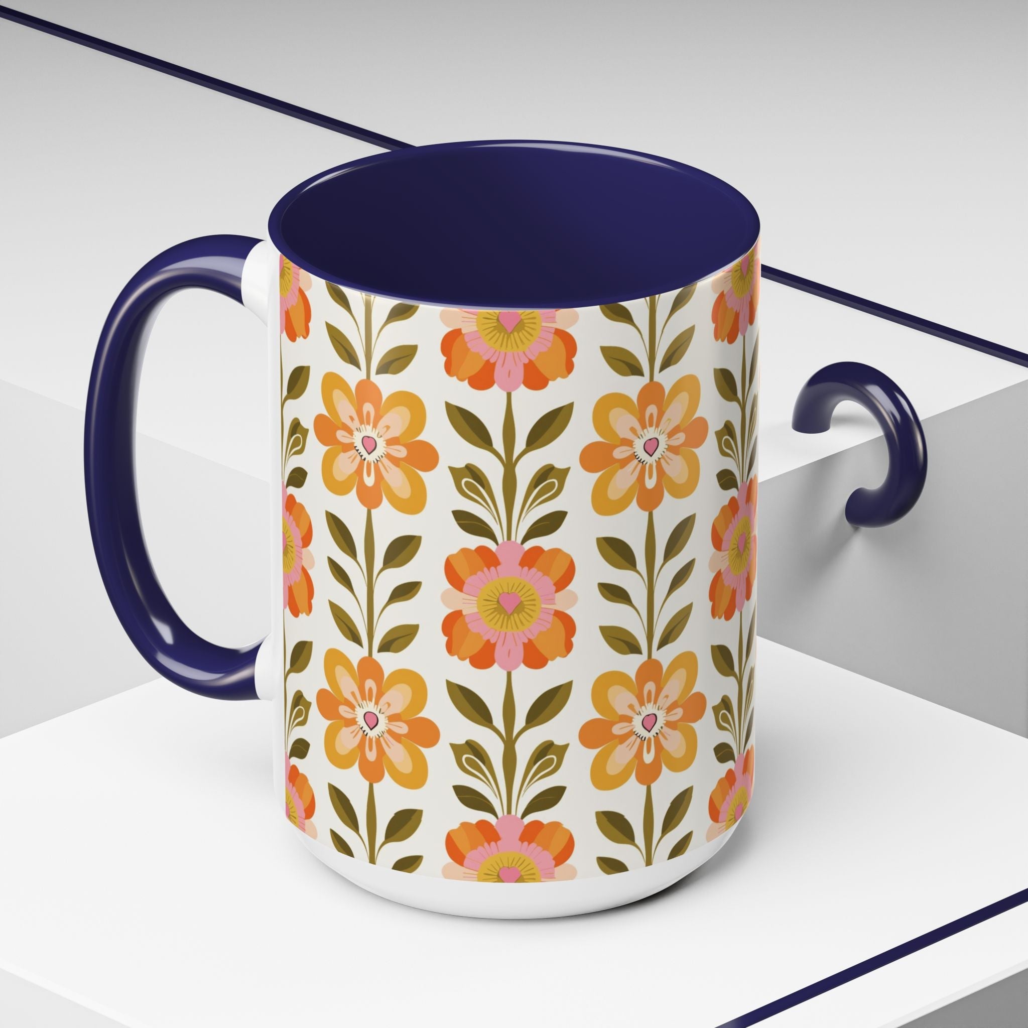 Kate McEnroe New York Scandinavian Modern Danish Floral Accent Coffee MugMugs25347840502689117835