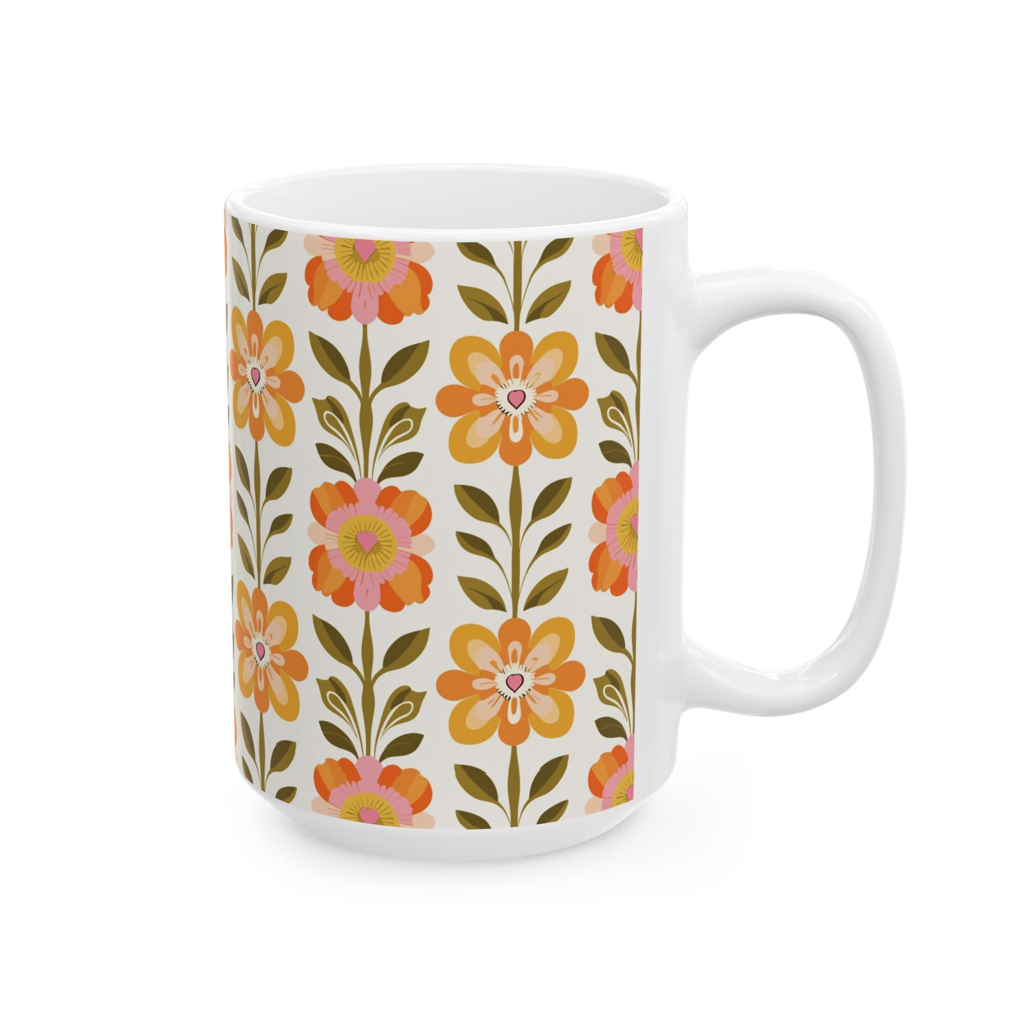 Kate McEnroe New York Scandinavian Modern Danish Floral Coffee MugMugs13018183531976099822