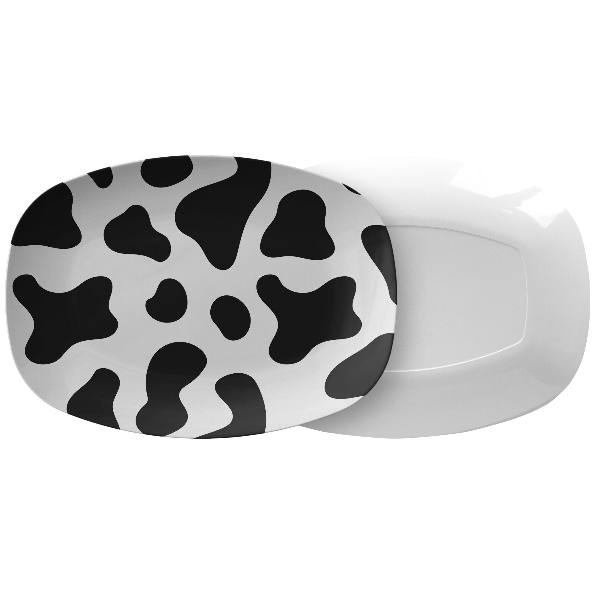 Kate McEnroe New York Serving Platter in Black and White Cow PatternServing Platters9727