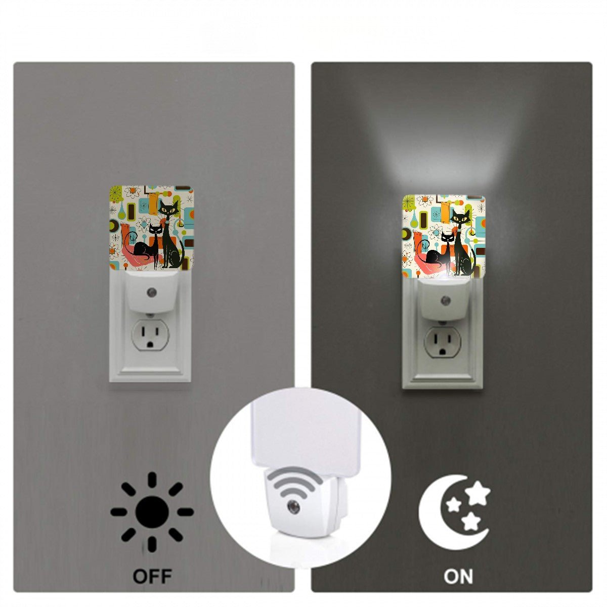 Kate McEnroe New York Sputnik Atomic Kitschy Cat Mid Century Modern Retro 50s Starburst Night LightsNight Lightseq9deuQLKi