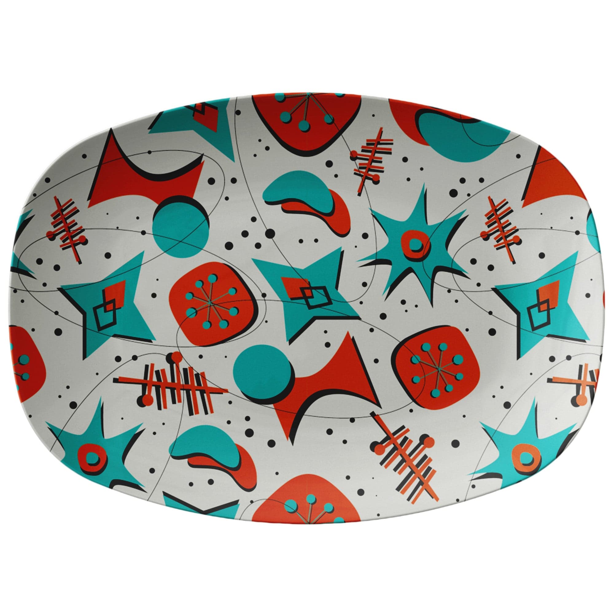 Kate McEnroe New York Sputnik Mid Century Modern Retro Atomic Age Serving PlatterServing PlattersP23 - SPT - RBR - 62