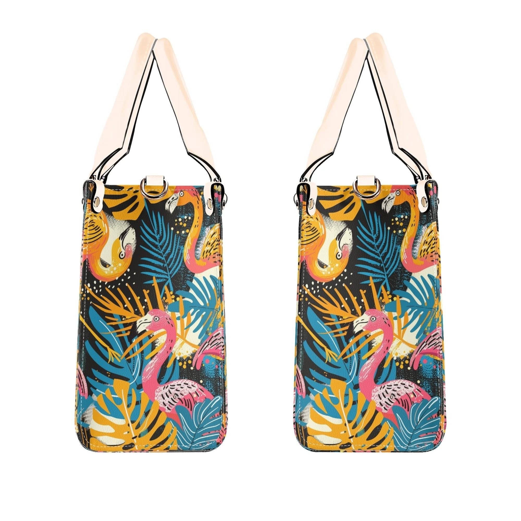 Kate McEnroe New York Tropical Flamingo Mid Century Modern Satchel, Retro Vintage MCM Style HandbagHandbagsNVK6LVKW - 4