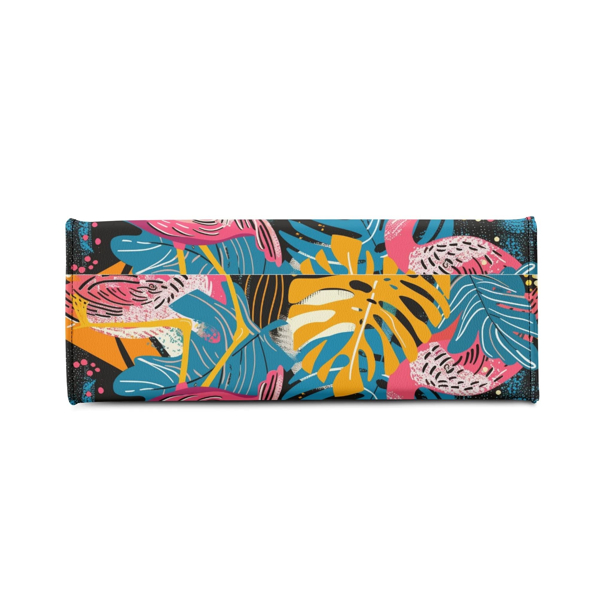 Kate McEnroe New York Tropical Flamingo Mid Century Modern Satchel, Retro Vintage MCM Style HandbagHandbagsNVK6LVKW - 4