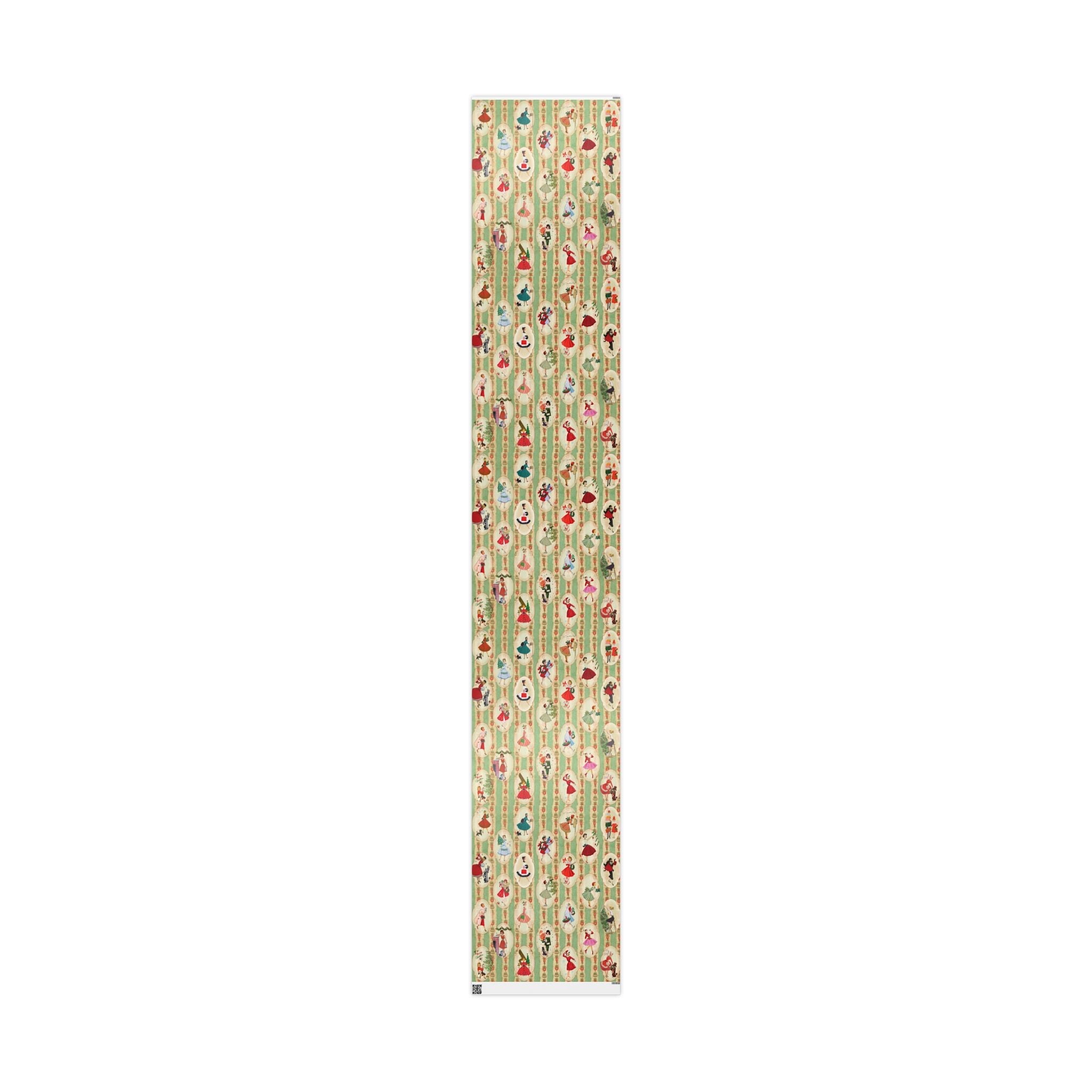 Kate McEnroe New York Vintage 1950s Christmas Wrapping Paper, Mid Century Modern Retro Green, Red, Women, Ladies, Housewives Holiday Gift WrapWrapping Paper16970600756414993907