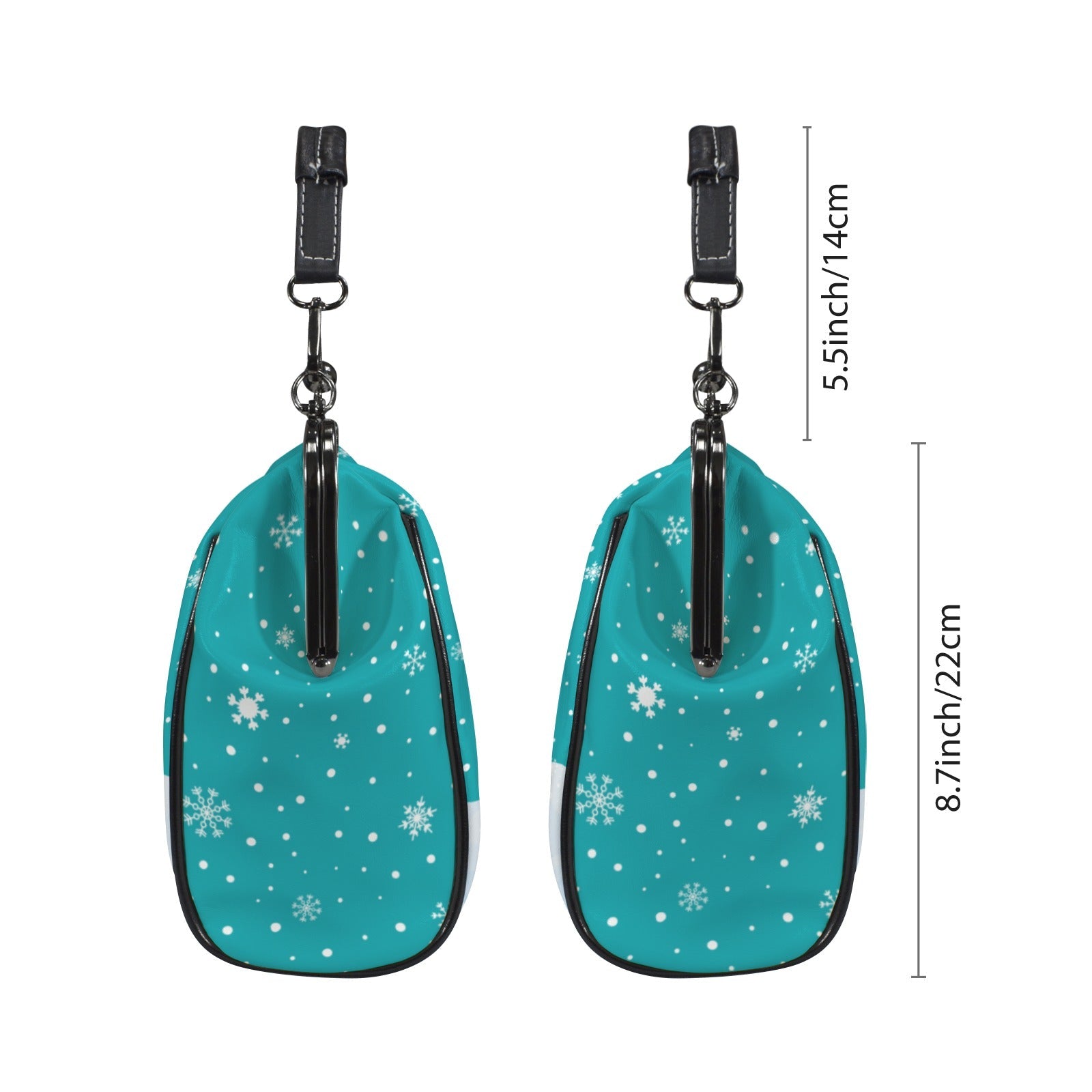 Kate McEnroe New York Vintage Kitsch Christmas Kisslock Purse, Retro Holiday Handbag, Mid Century Modern Winter BagCrossbody BagsD3197071