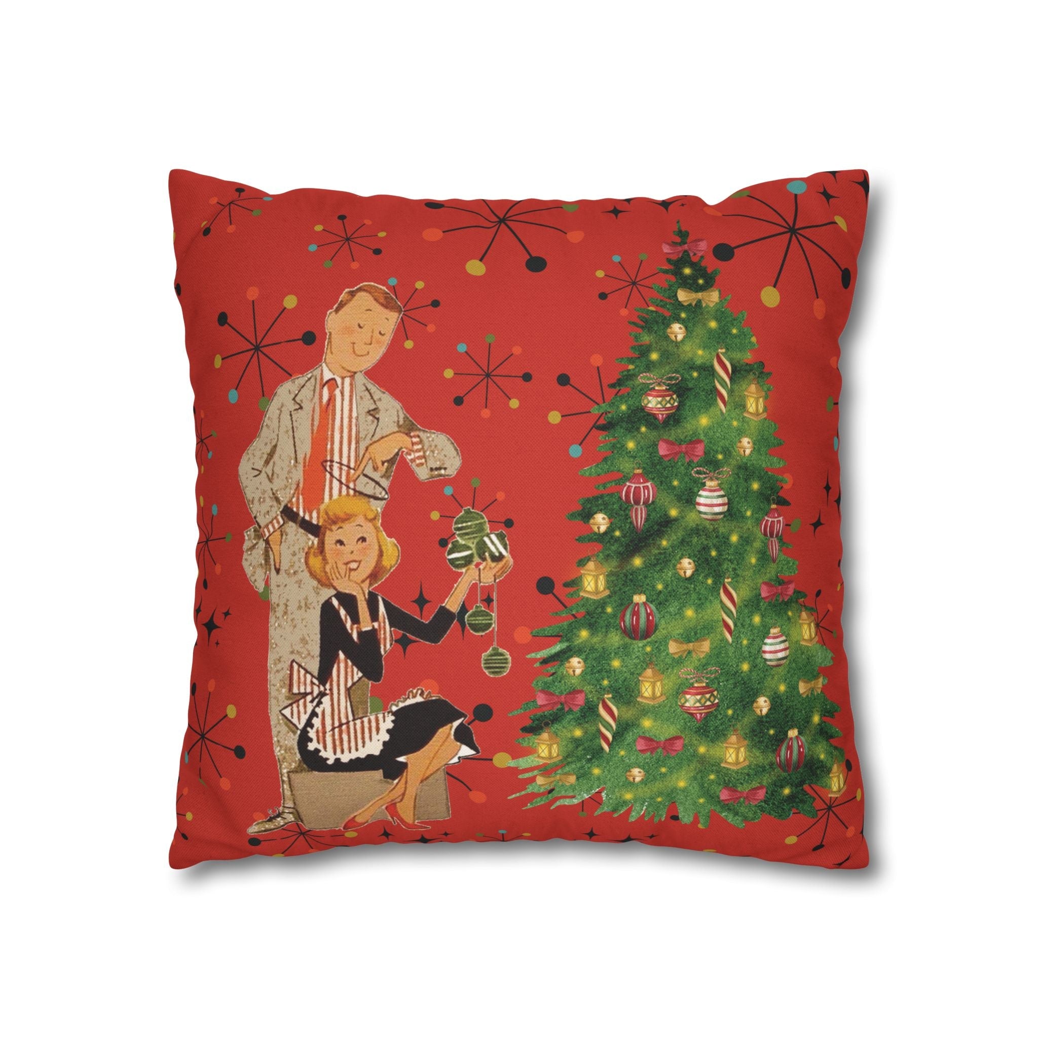 Kate McEnroe New York Vintage Kitsch Mid Century Modern Atomic Starburst Throw Pillow CoverThrow Pillow Covers33203480887168553960