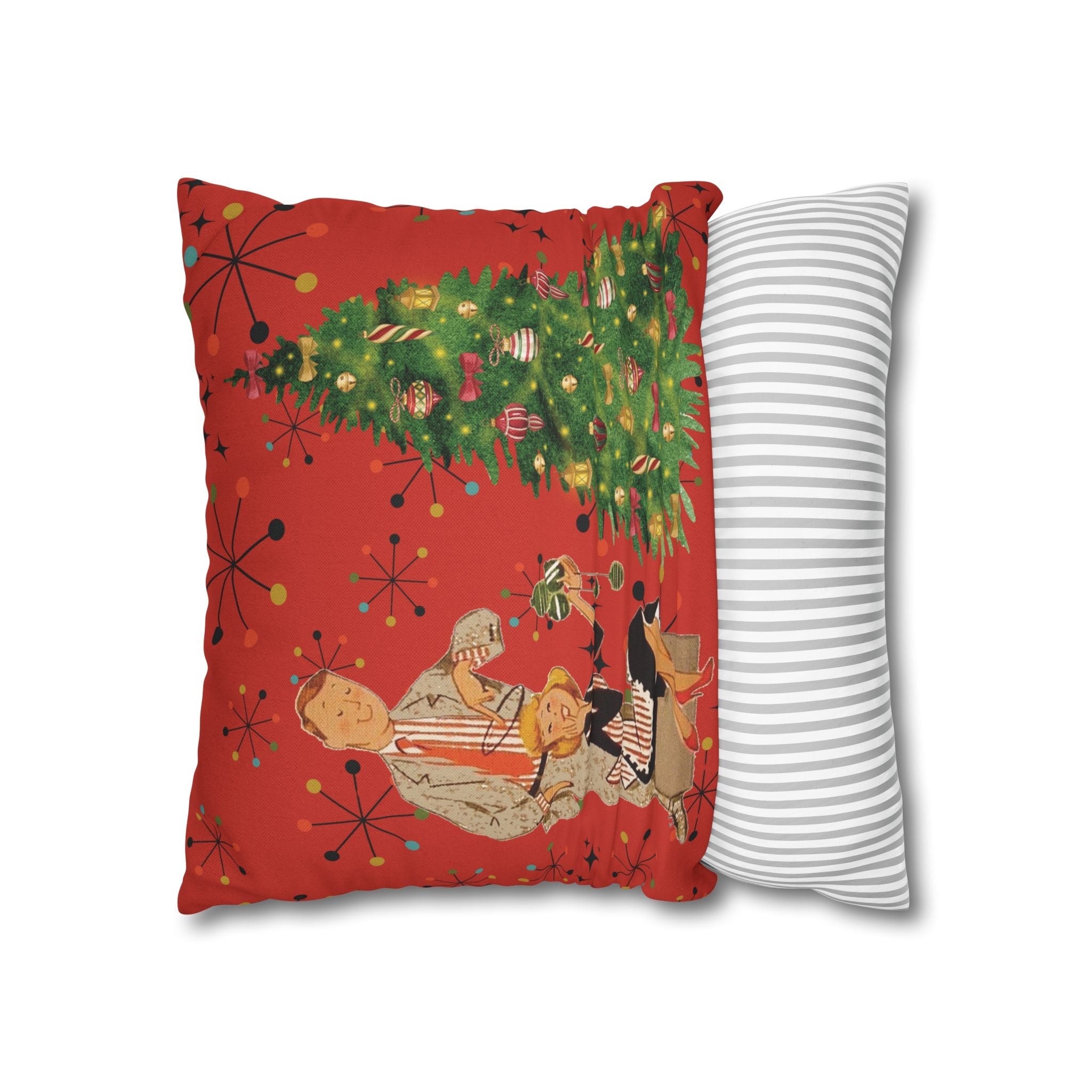 Kate McEnroe New York Vintage Kitsch Mid Century Modern Atomic Starburst Throw Pillow CoverThrow Pillow Covers33203480887168553960