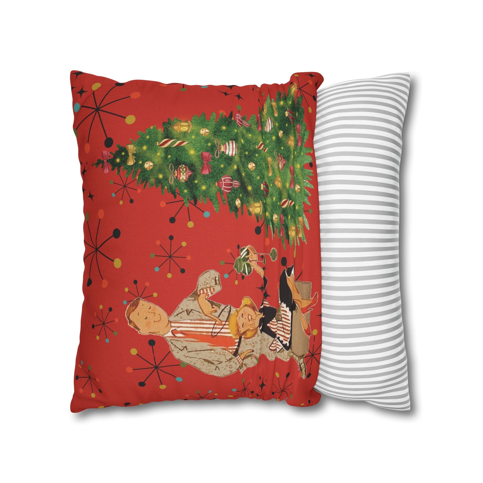 Kate McEnroe New York Vintage Kitsch Mid Century Modern Atomic Starburst Throw Pillow CoverThrow Pillow Covers33203480887168553960