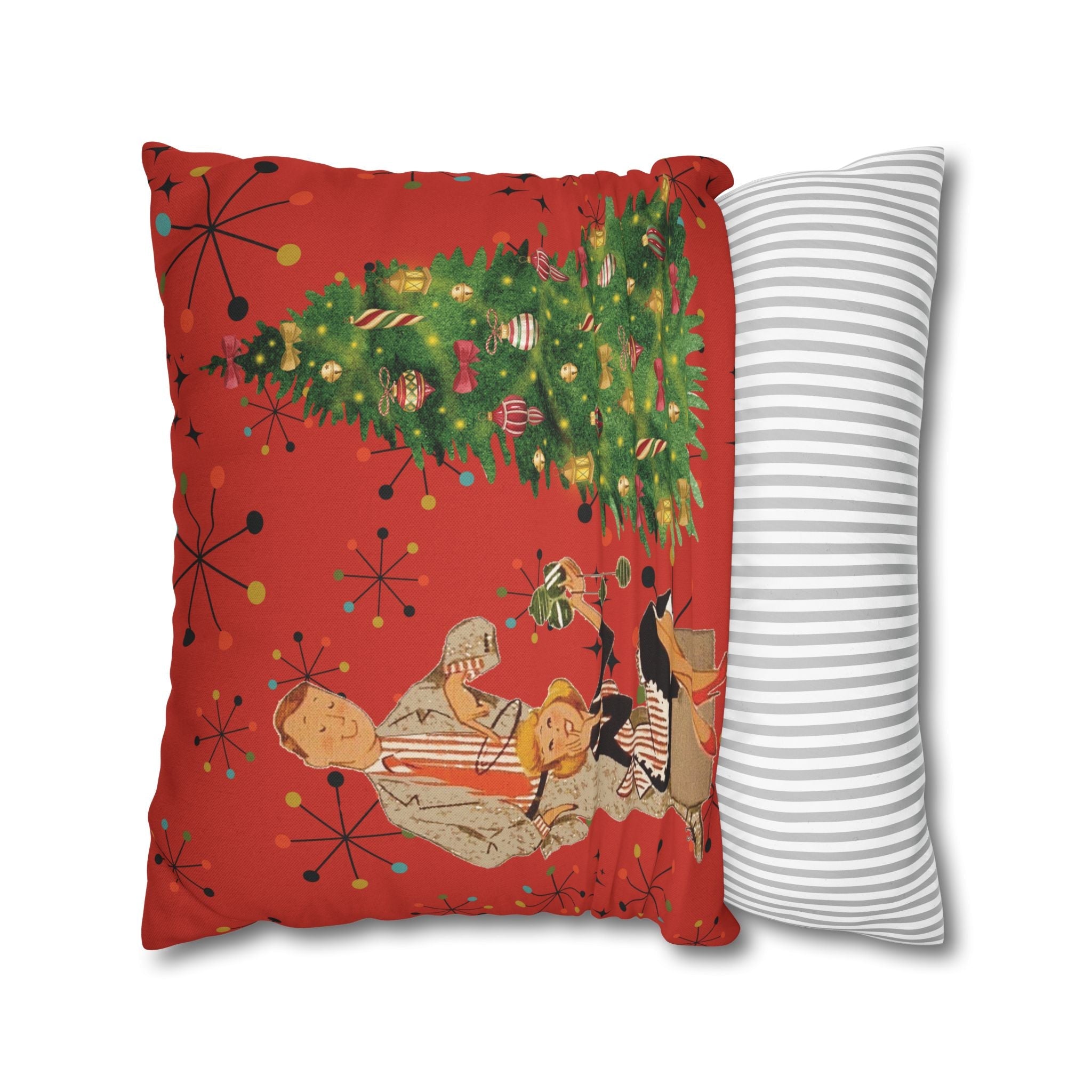 Kate McEnroe New York Vintage Kitsch Mid Century Modern Atomic Starburst Throw Pillow CoverThrow Pillow Covers33203480887168553960