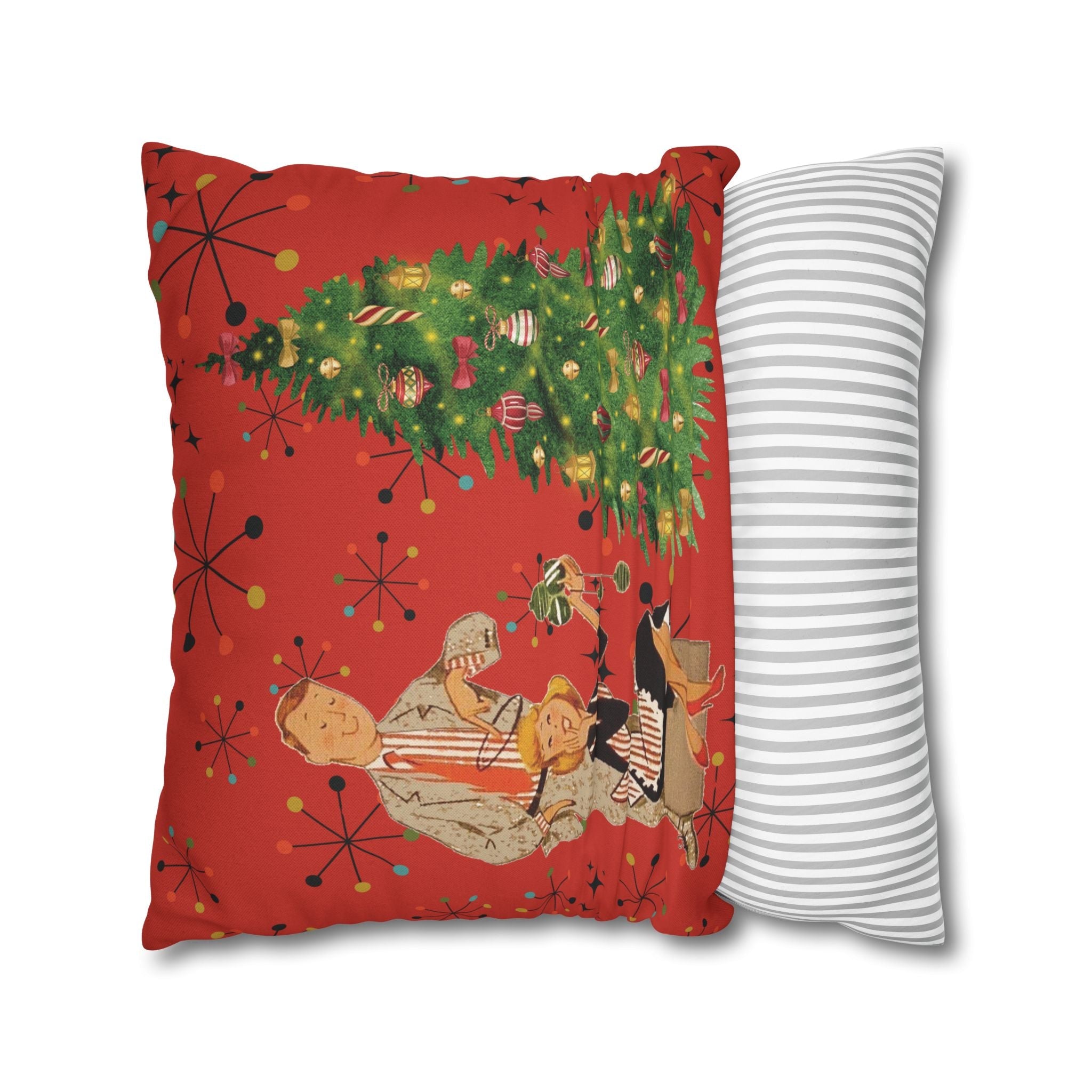 Kate McEnroe New York Vintage Kitsch Mid Century Modern Atomic Starburst Throw Pillow CoverThrow Pillow Covers33203480887168553960