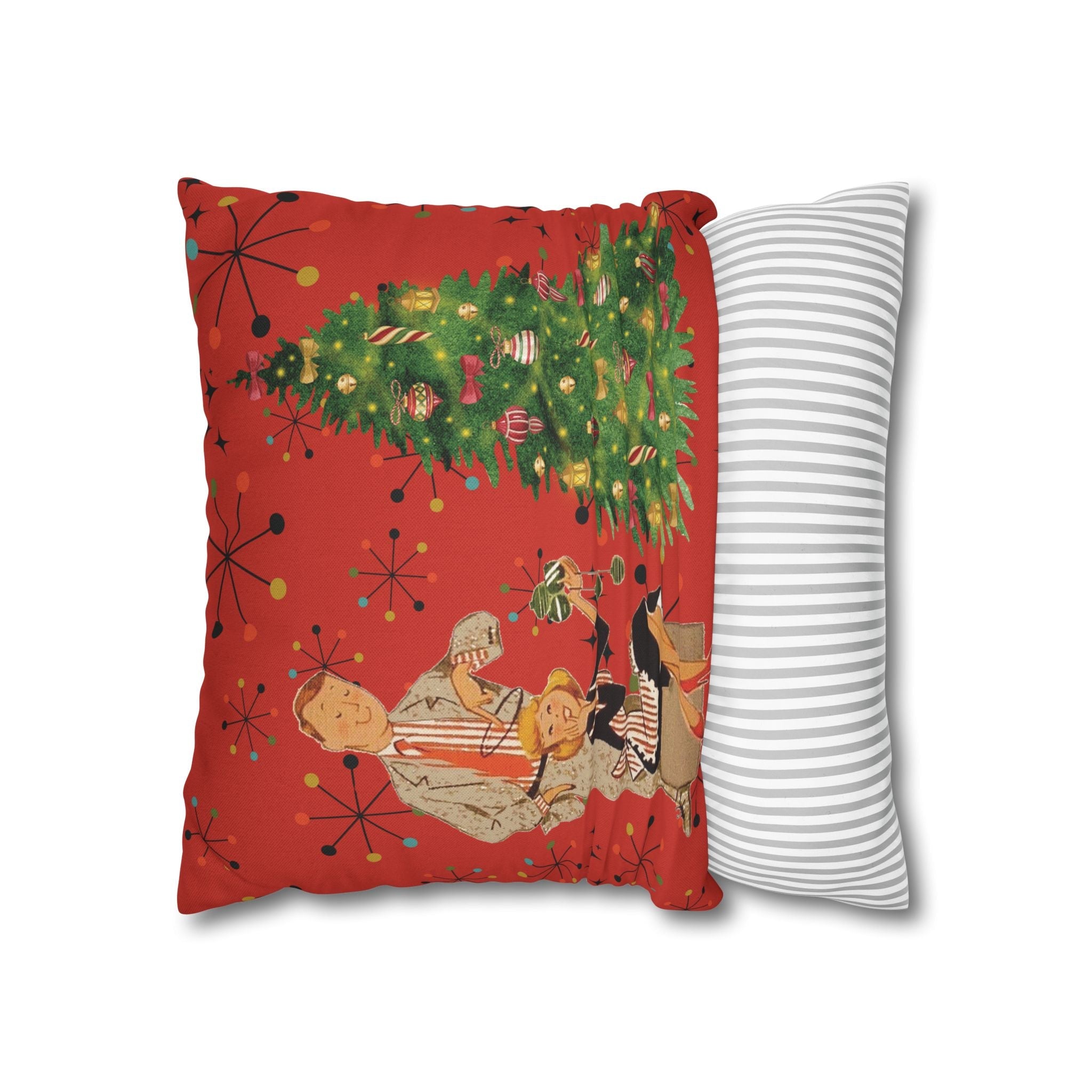 Kate McEnroe New York Vintage Kitsch Mid Century Modern Atomic Starburst Throw Pillow CoverThrow Pillow Covers33203480887168553960