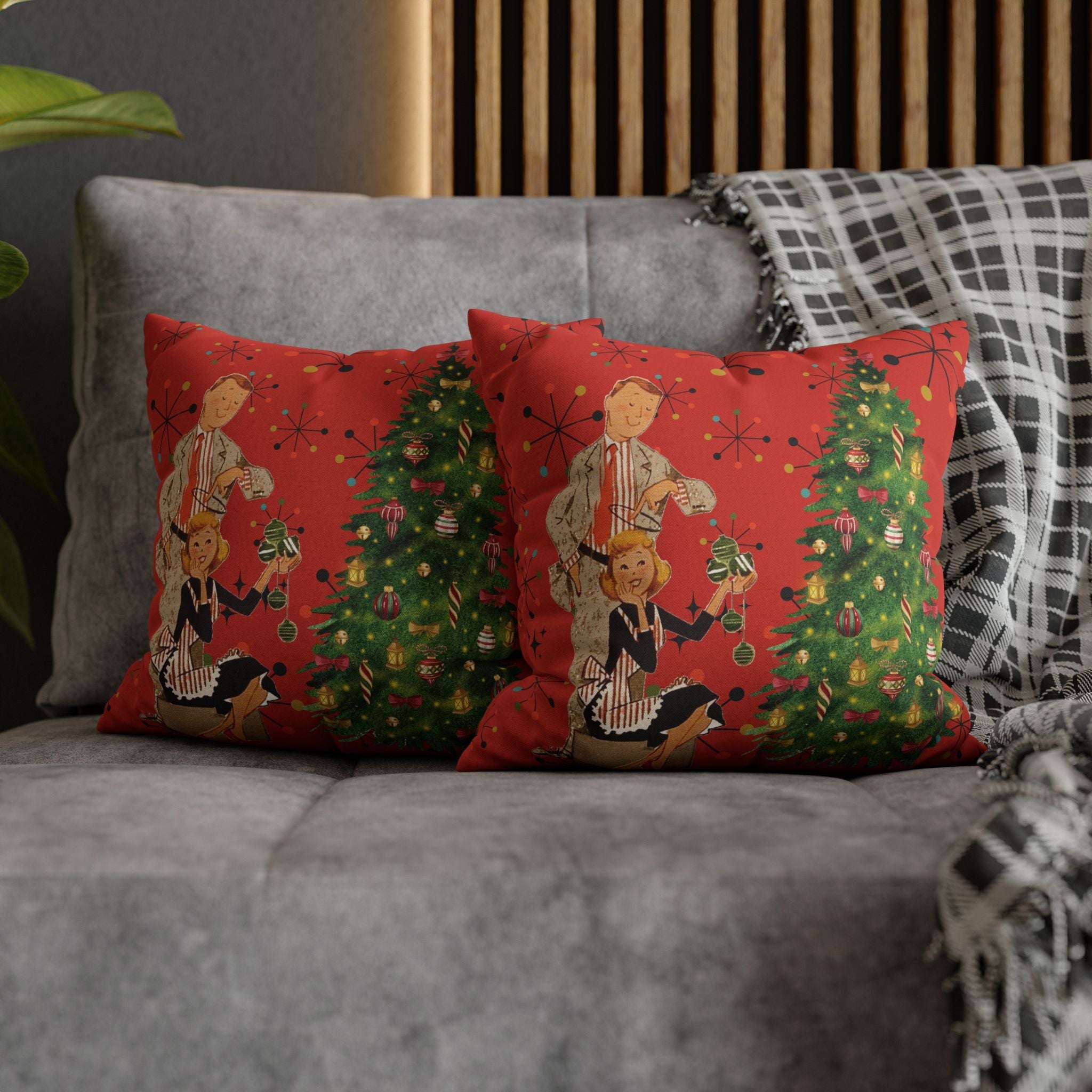 Kate McEnroe New York Vintage Kitsch Mid Century Modern Atomic Starburst Throw Pillow CoverThrow Pillow Covers33203480887168553960