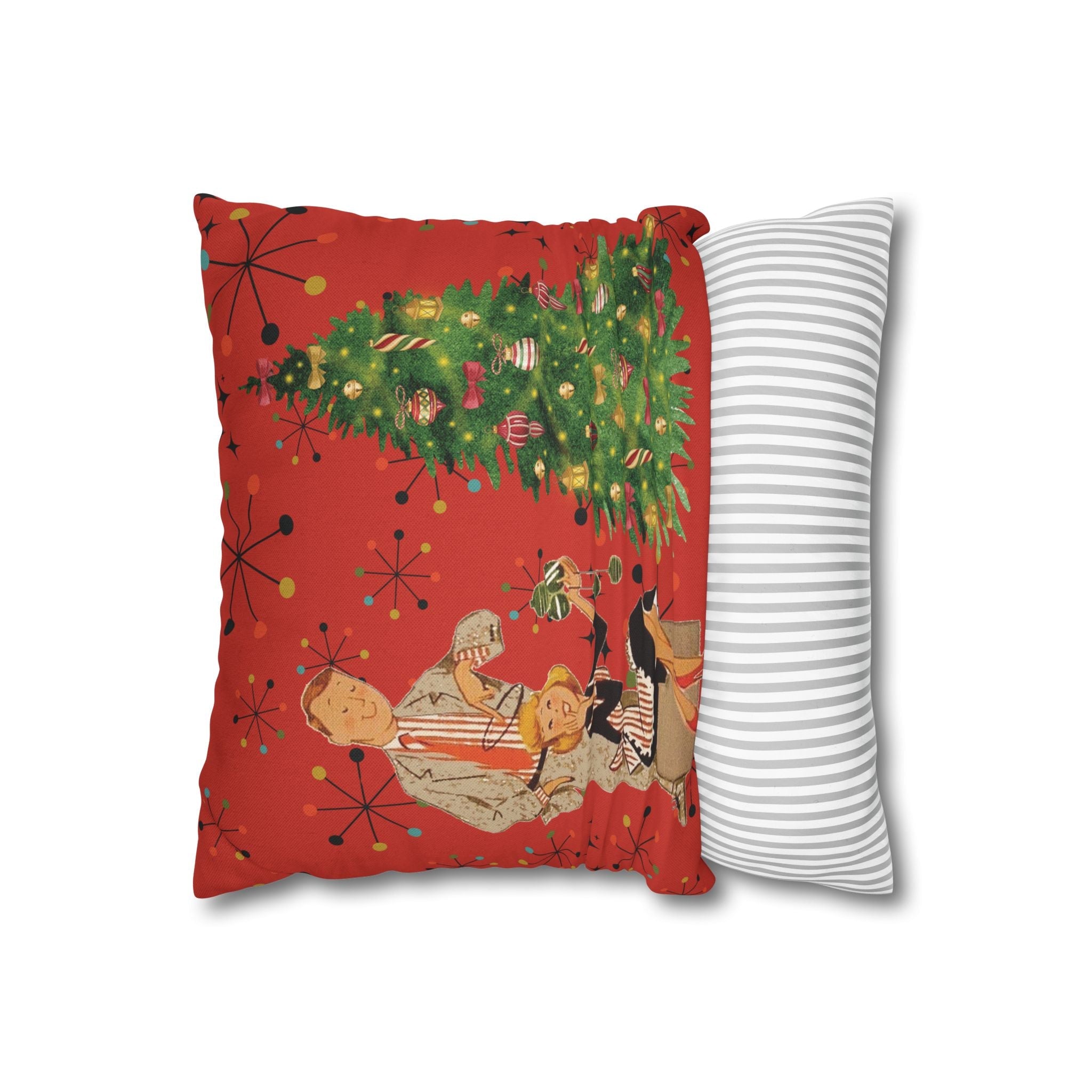 Kate McEnroe New York Vintage Kitsch Mid Century Modern Atomic Starburst Throw Pillow CoverThrow Pillow Covers33203480887168553960