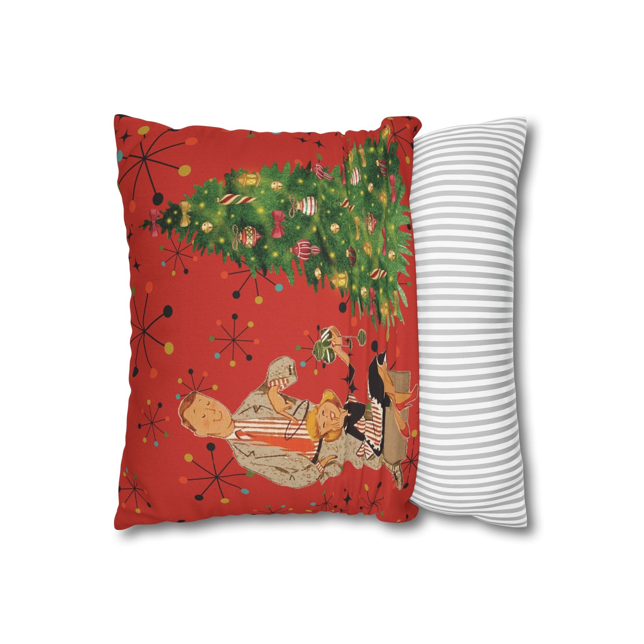 Kate McEnroe New York Vintage Kitsch Mid Century Modern Atomic Starburst Throw Pillow CoverThrow Pillow Covers33203480887168553960