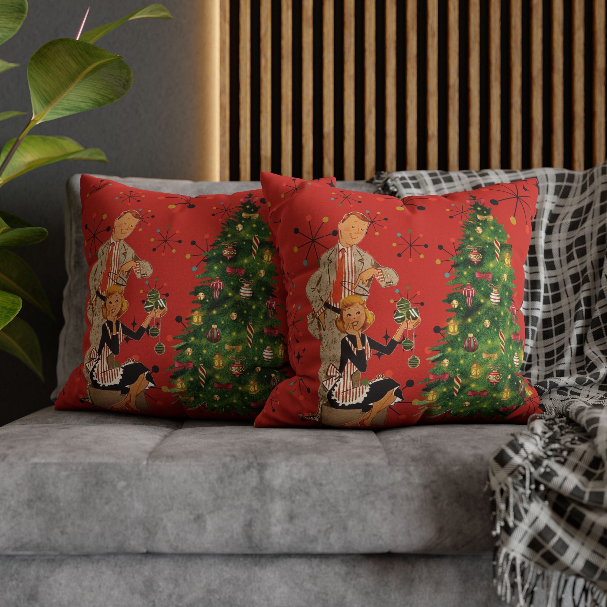 Kate McEnroe New York Vintage Kitsch Mid Century Modern Atomic Starburst Throw Pillow CoverThrow Pillow Covers33203480887168553960