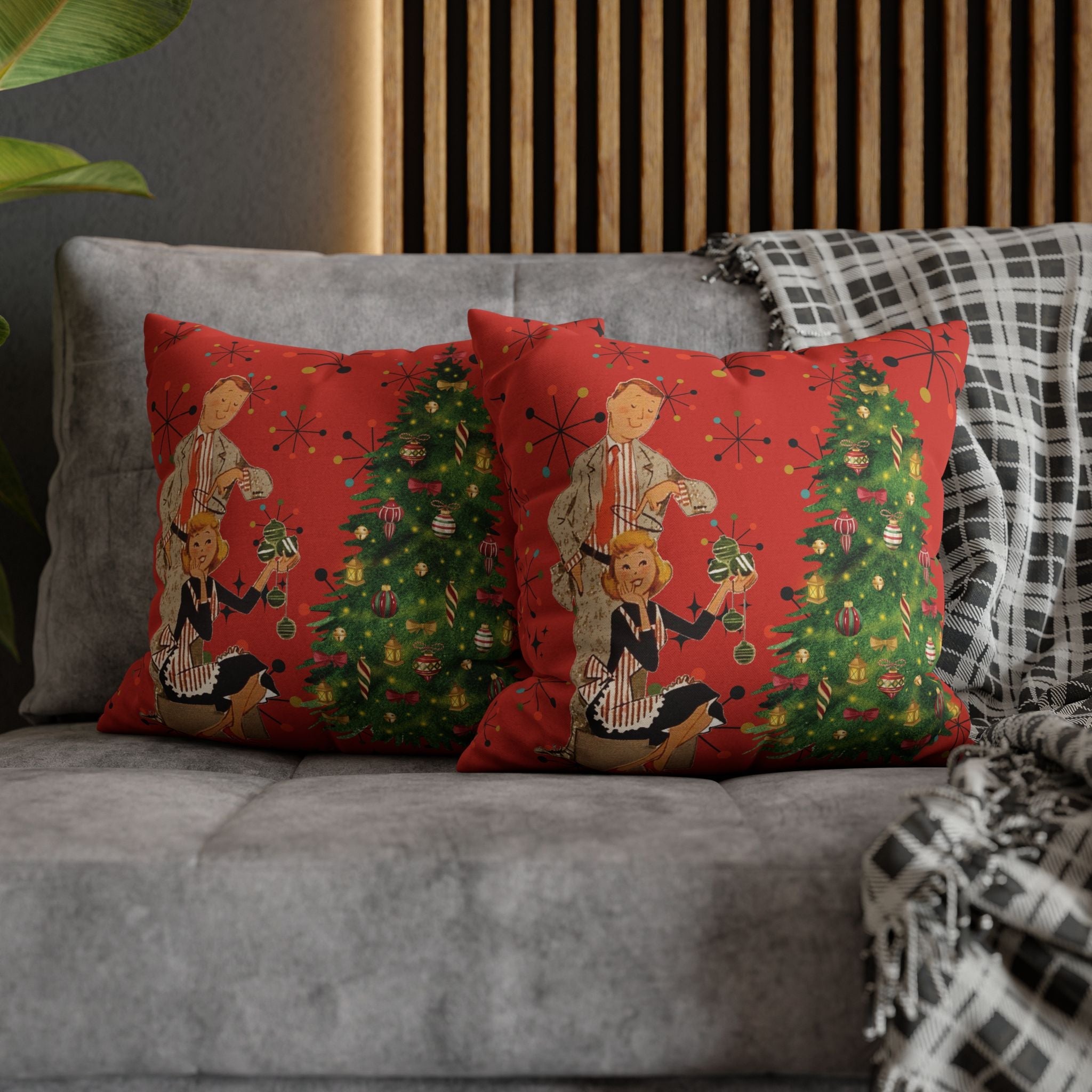 Kate McEnroe New York Vintage Kitsch Mid Century Modern Atomic Starburst Throw Pillow CoverThrow Pillow Covers33203480887168553960