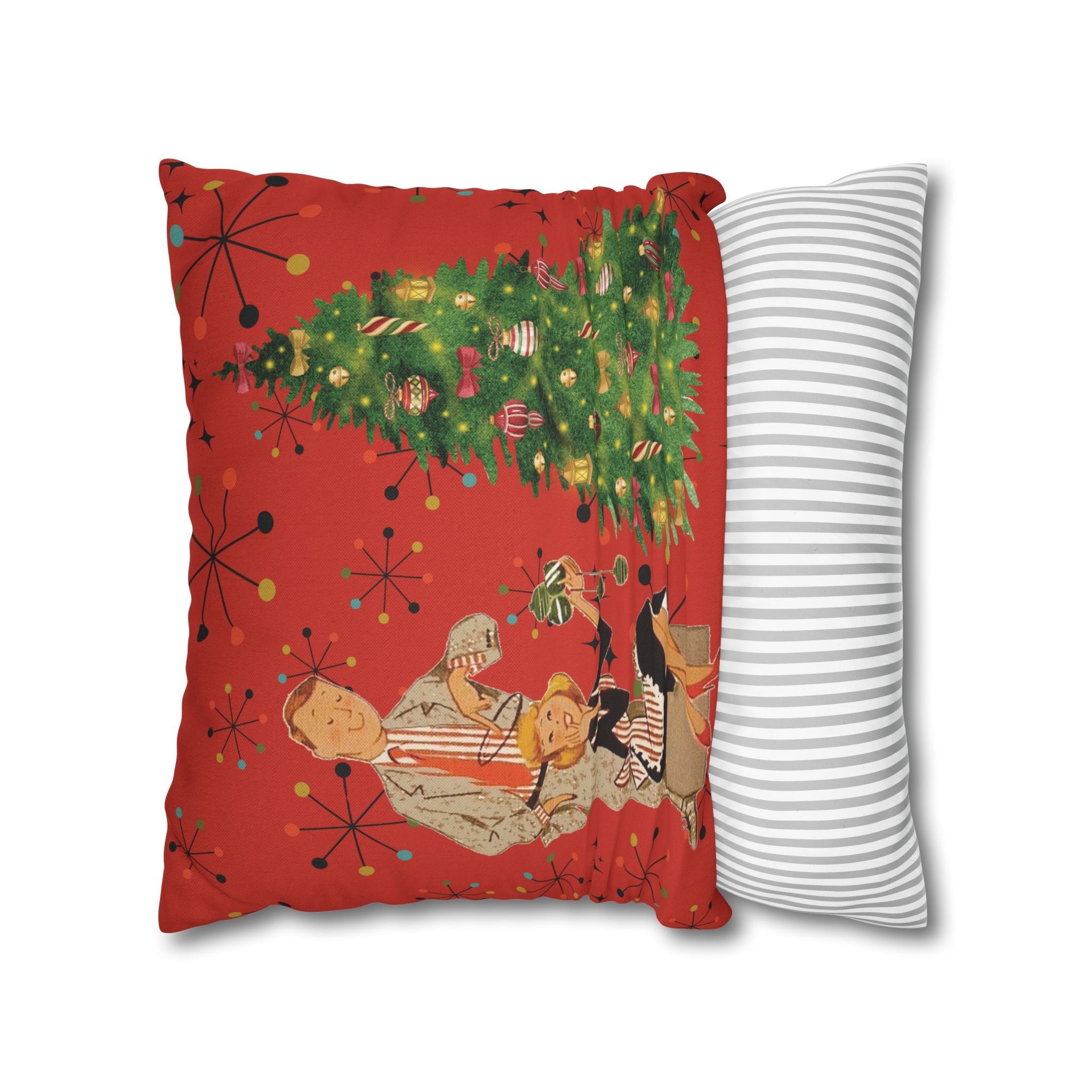 Kate McEnroe New York Vintage Kitsch Mid Century Modern Atomic Starburst Throw Pillow CoverThrow Pillow Covers33203480887168553960