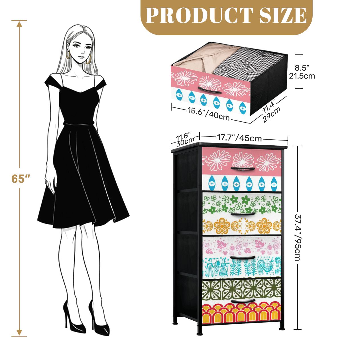 Kate McEnroe New York Vintage Pyrex Medley Floral Mid Century Modern 4 - Drawer DresserDressersDAkN5w2vmK