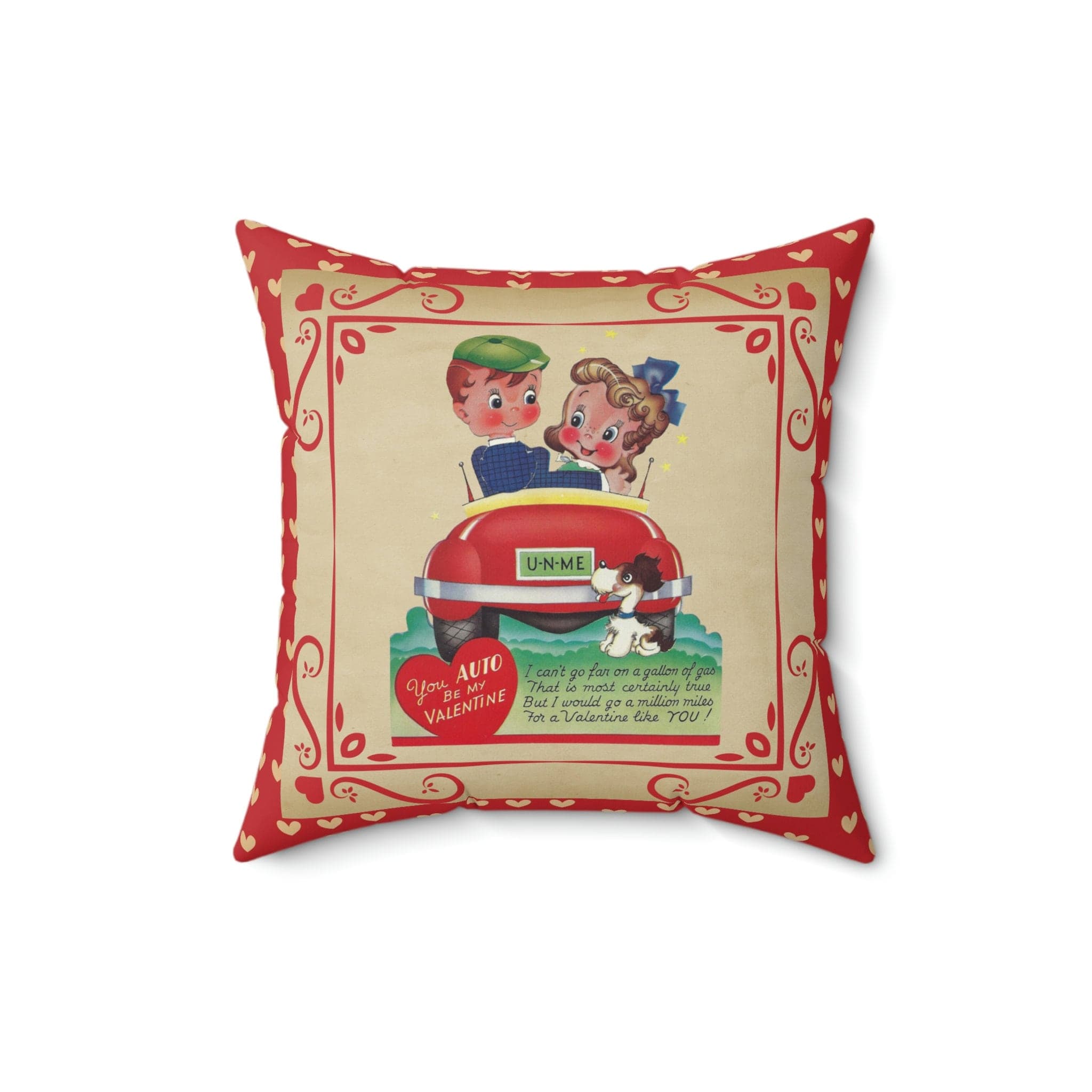 Kate McEnroe New York Vintage Retro Boy and Girl Valentine Throw Pillow CoverThrow Pillow Covers30357875857957705665