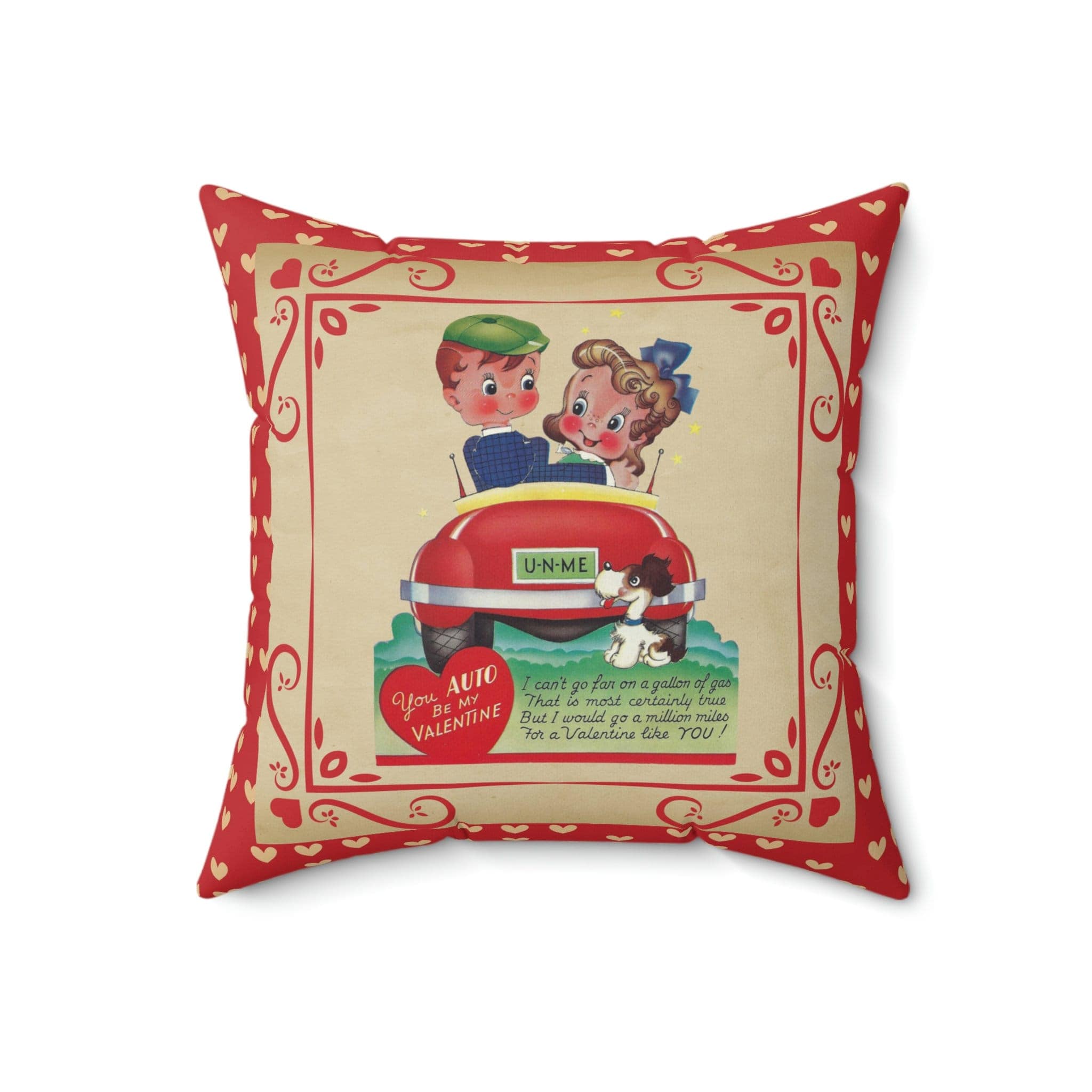 Kate McEnroe New York Vintage Retro Boy and Girl Valentine Throw Pillow CoverThrow Pillow Covers30357875857957705665
